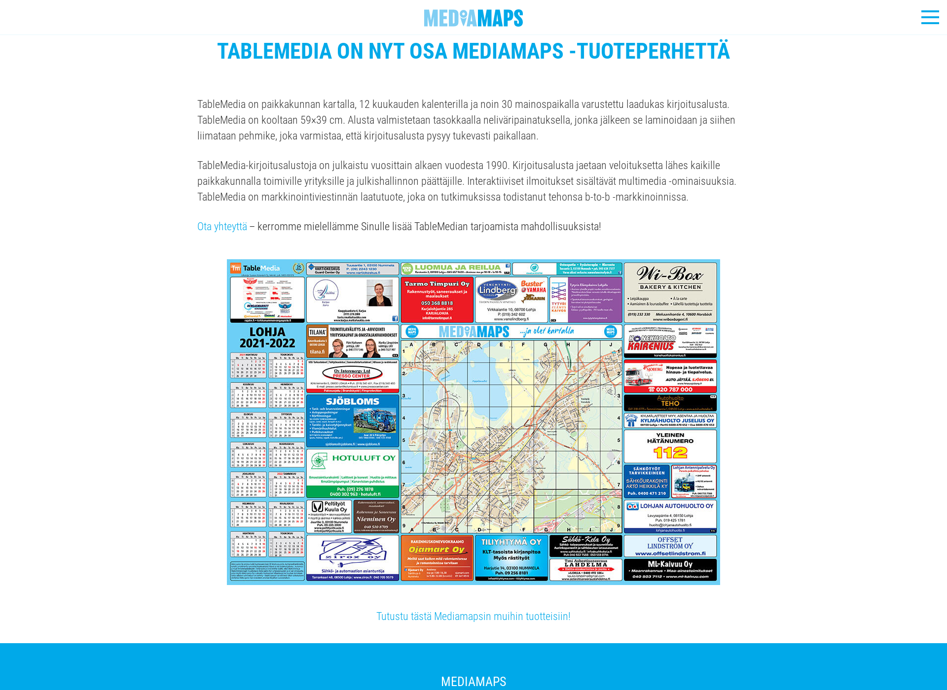 Skärmdump för tablemedia.fi