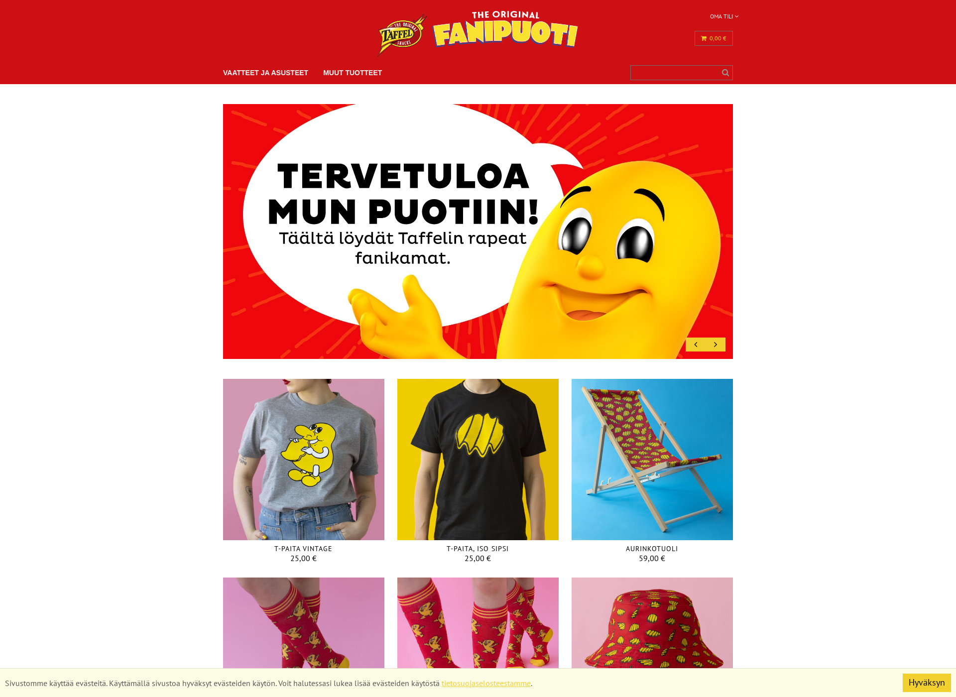 Skärmdump för taffelpuoti.fi