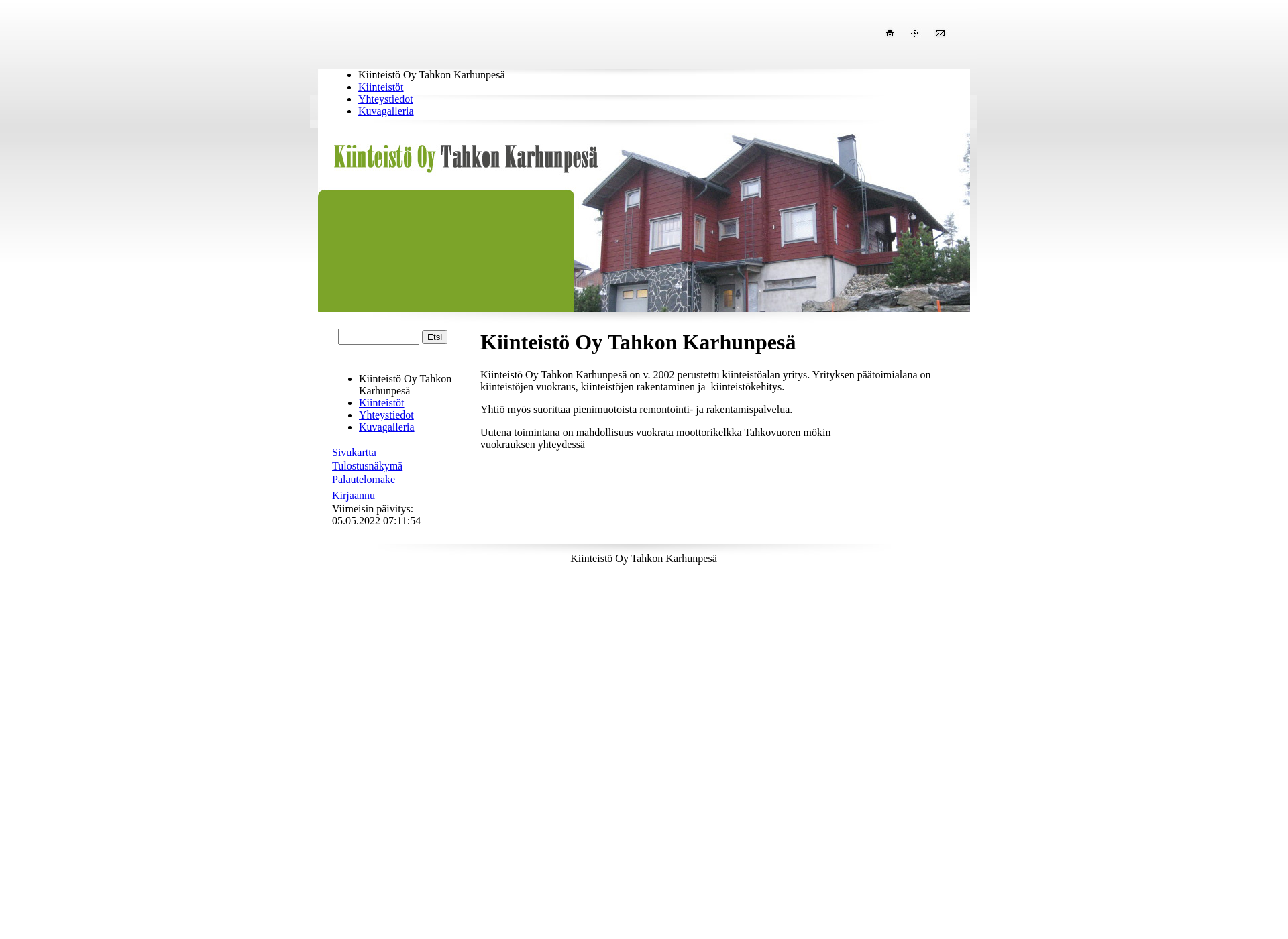 Screenshot for tahkonkarhunpesa.fi