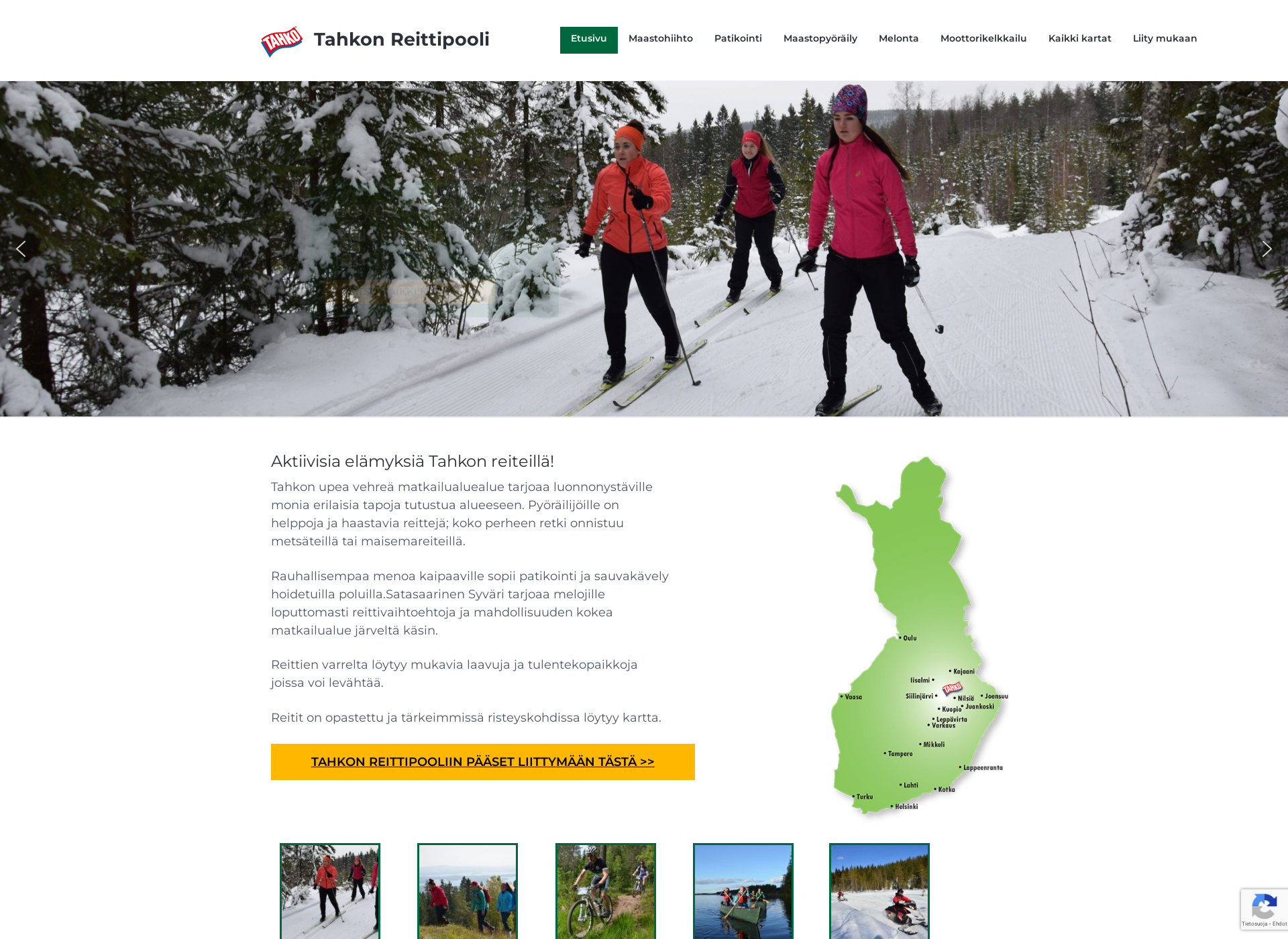 Screenshot for tahkonreittipooli.fi