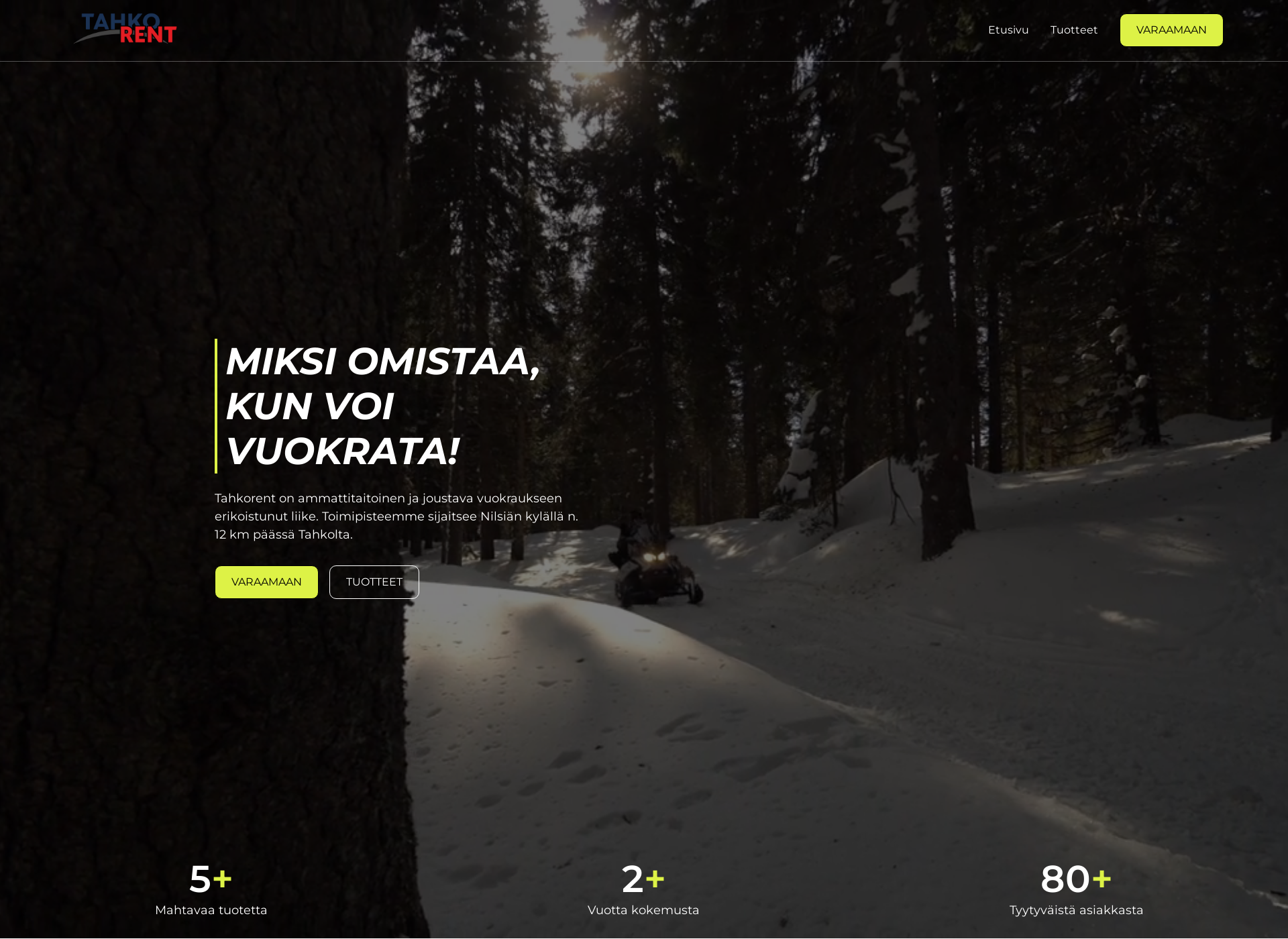 Screenshot for tahkorent.fi
