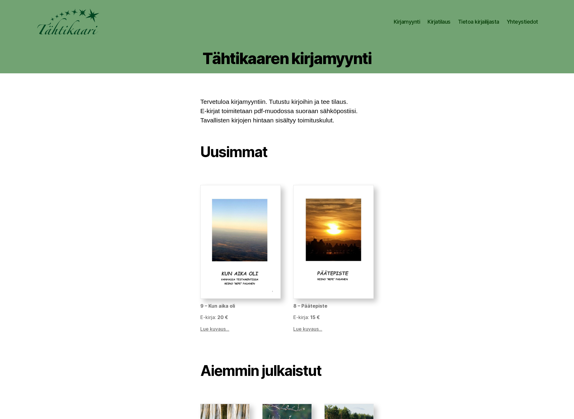 Screenshot for tahtikaari.fi