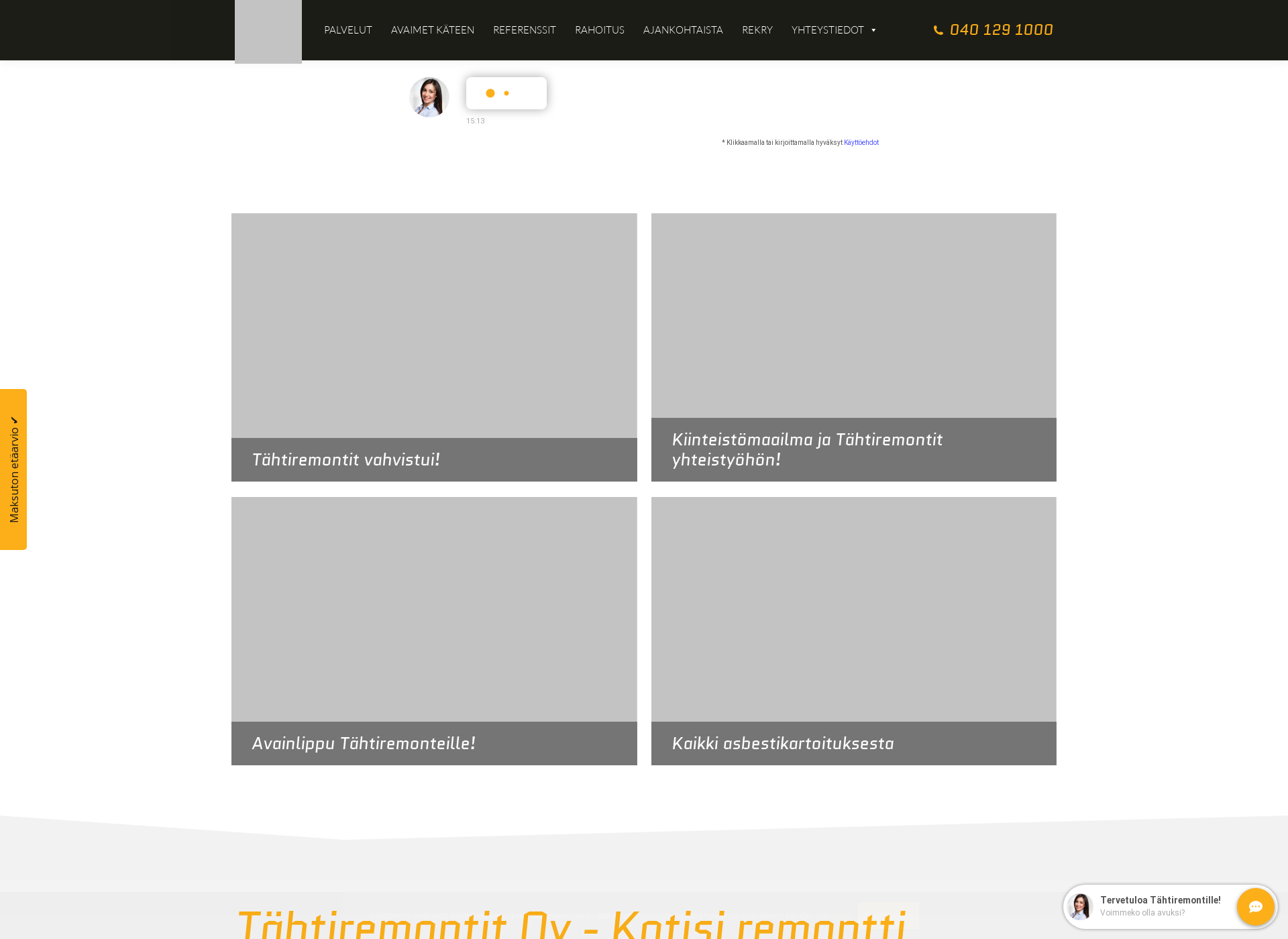 Screenshot for tahtiremontit.fi