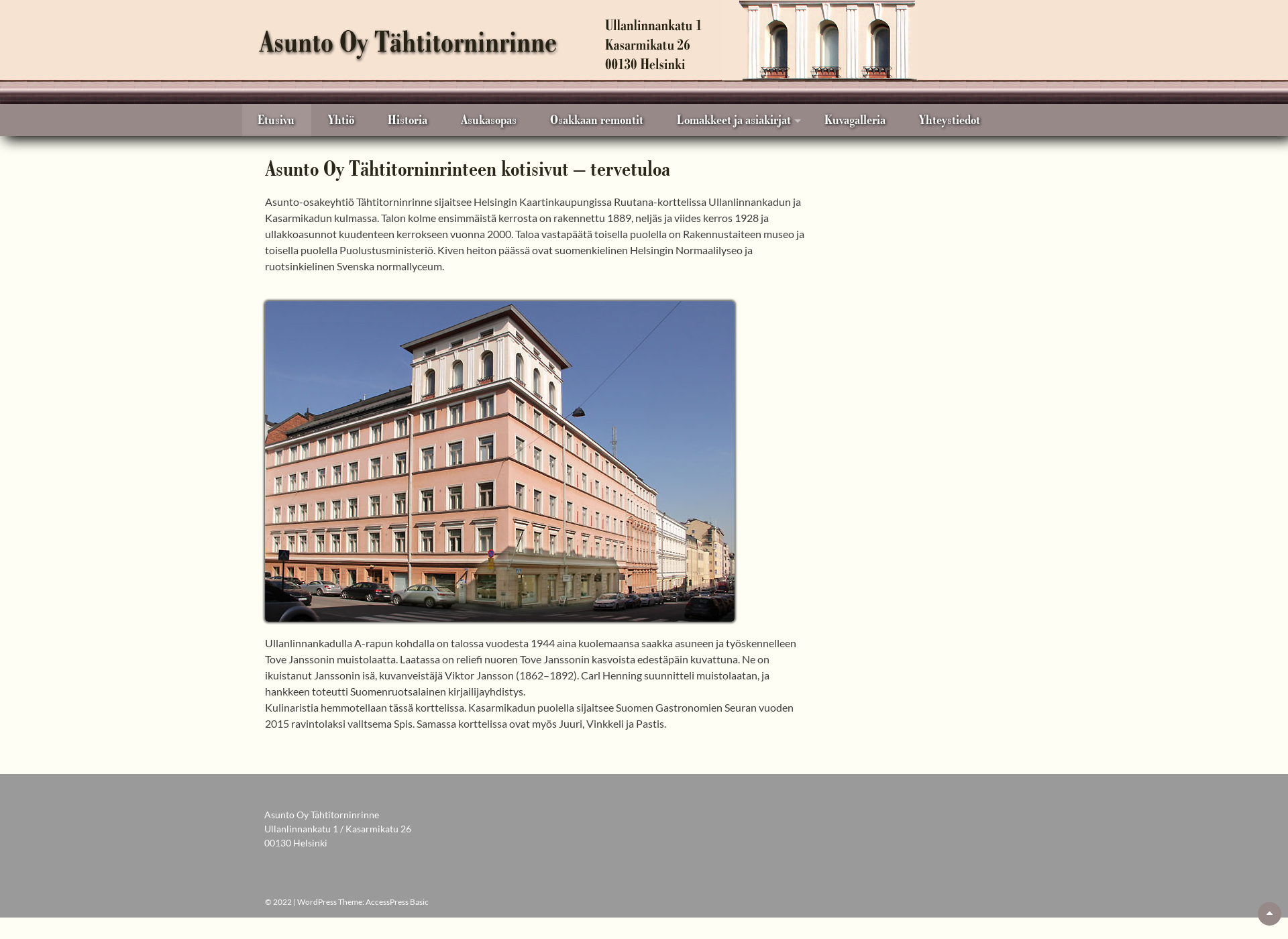 Screenshot for tahtitorninrinne.fi