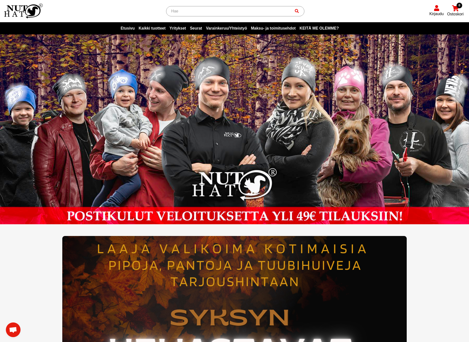 Skärmdump för tahtituote.fi