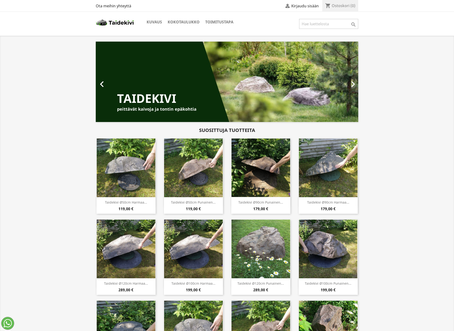 Screenshot for taidekivi.fi