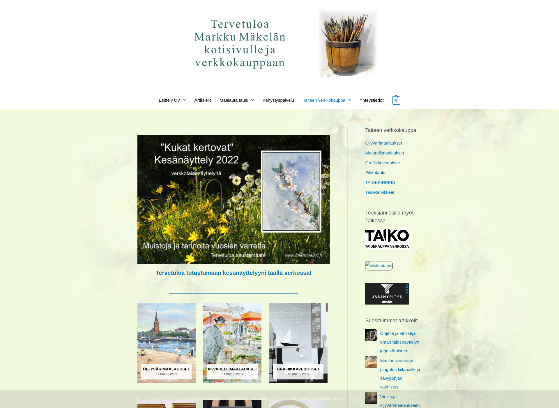 Screenshot for taidemaalari.fi