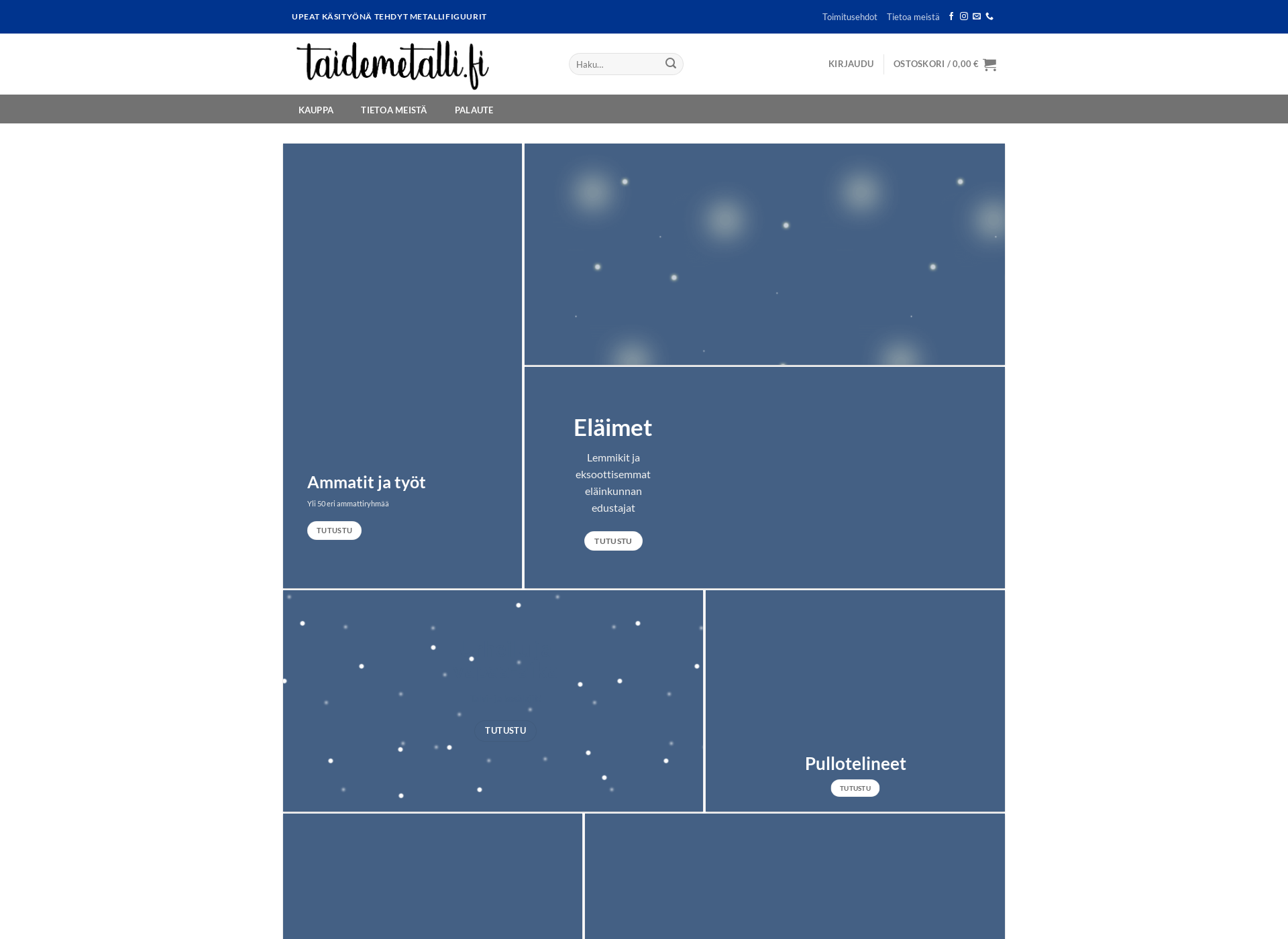 Screenshot for taidemetalli.fi