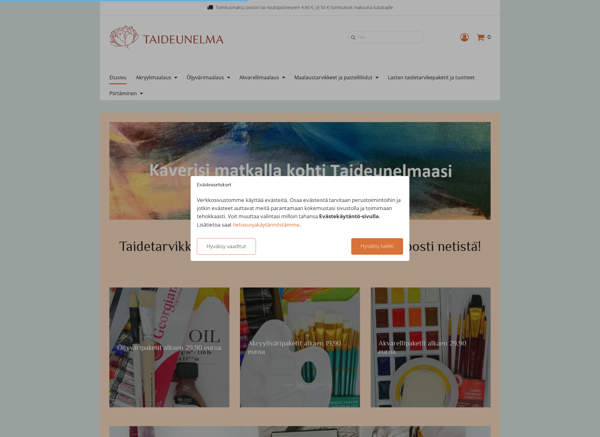 Screenshot for taideunelma.fi