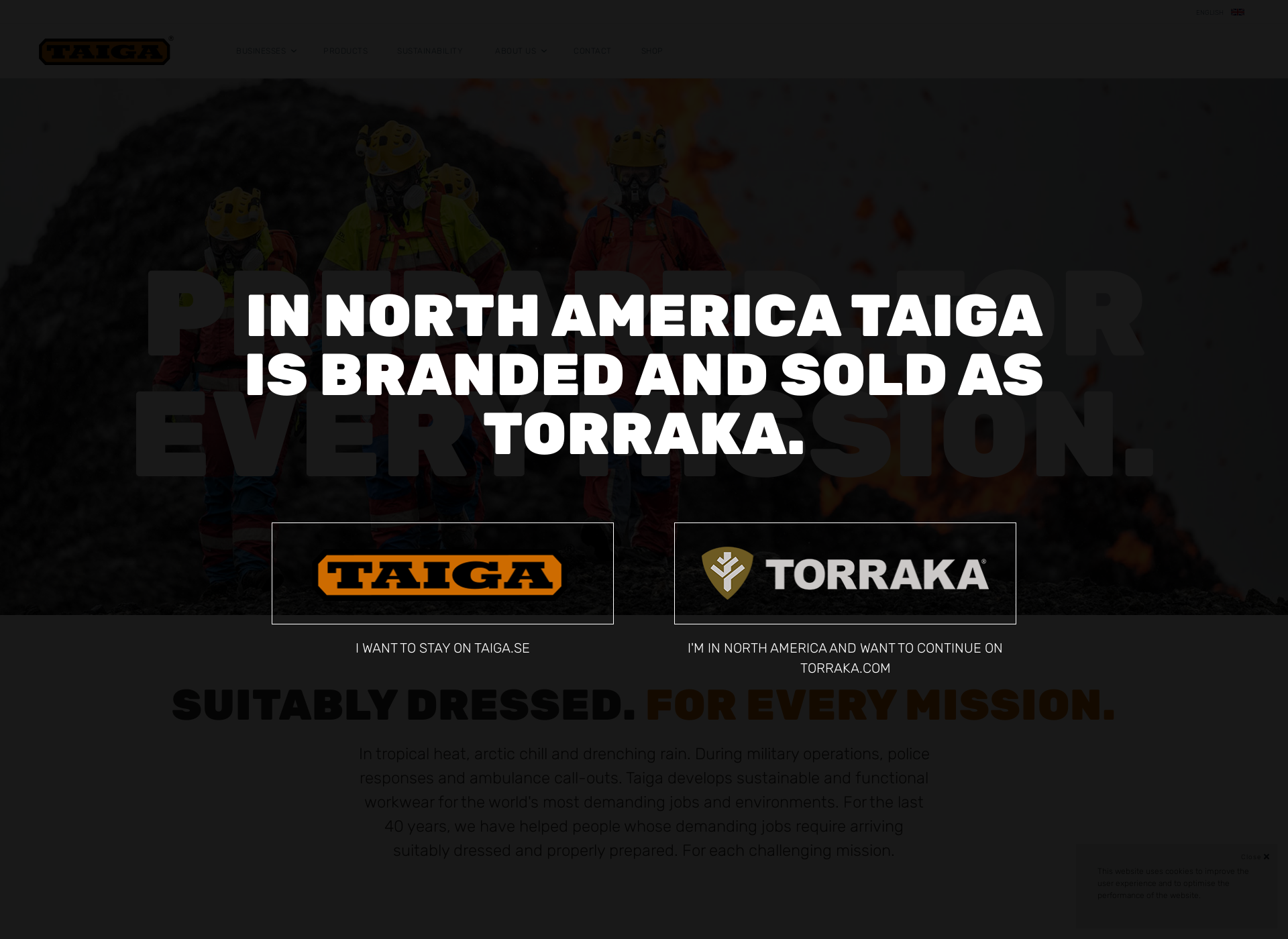 Screenshot for taiga.fi