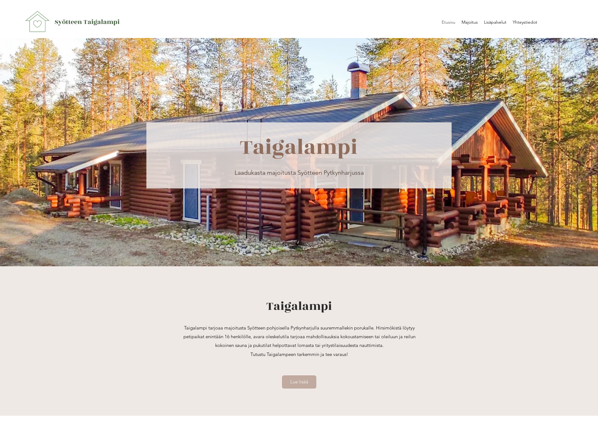 Screenshot for taigalampi.fi