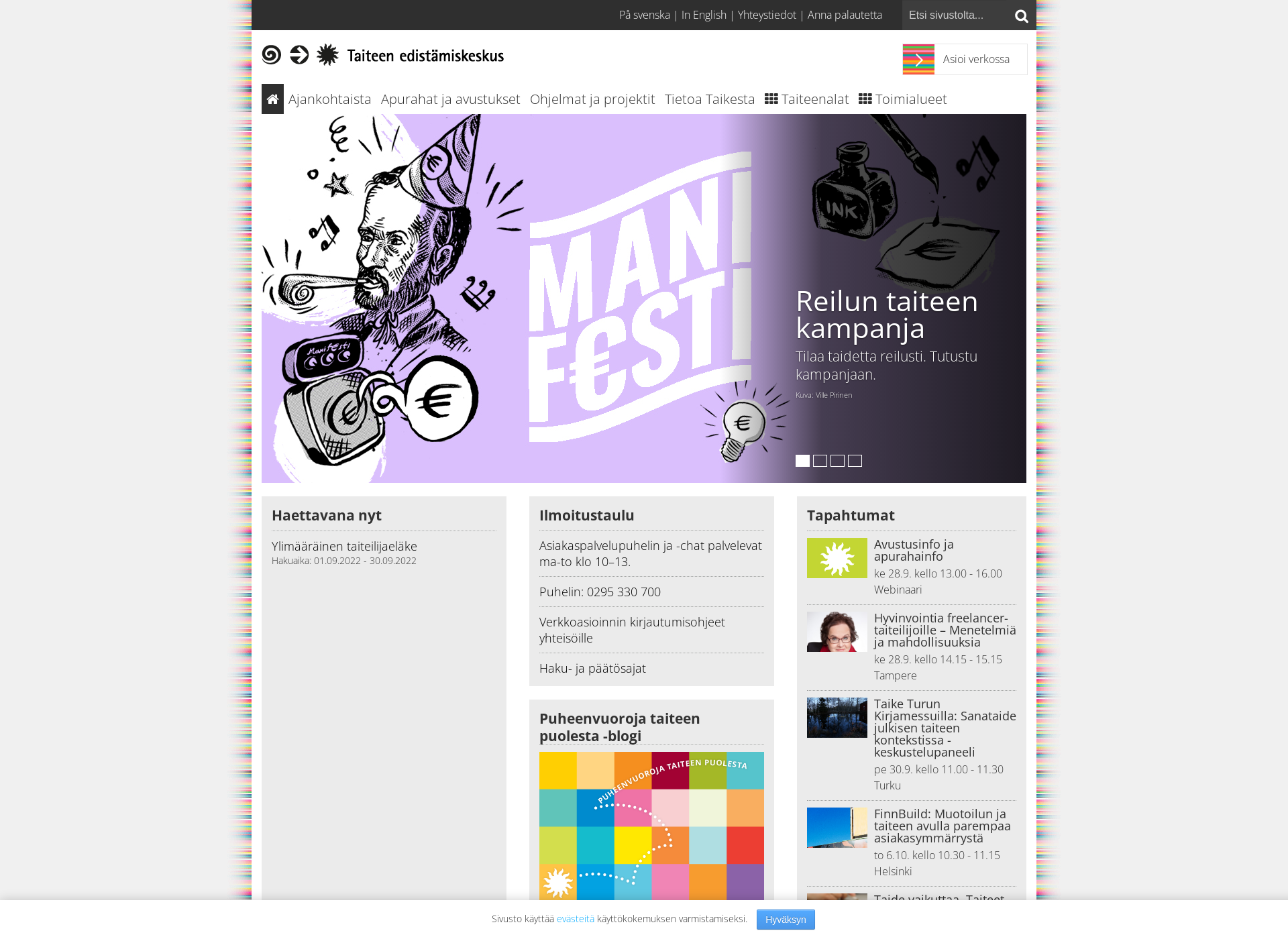 Screenshot for taike.fi