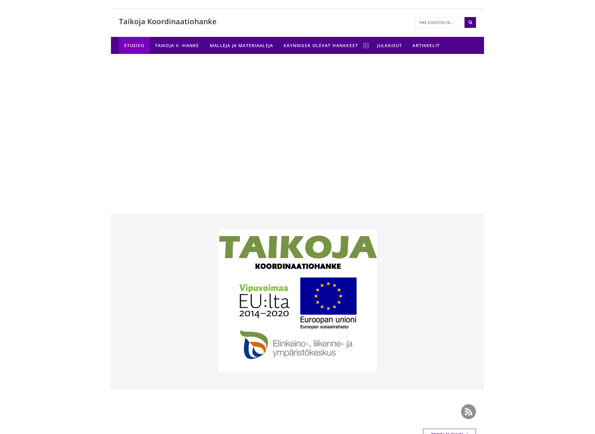Screenshot for taikoja.fi