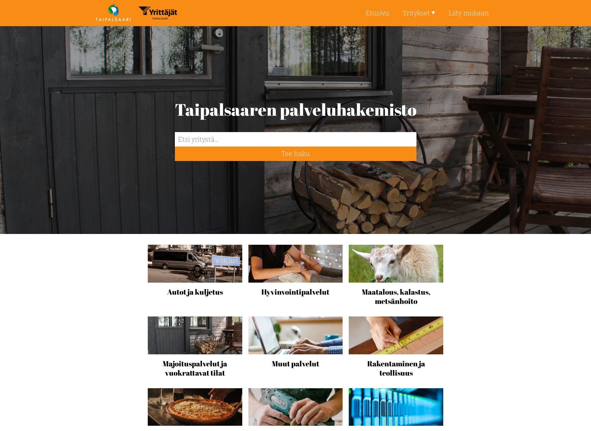 Skärmdump för taipalsaarenyrittajat.fi