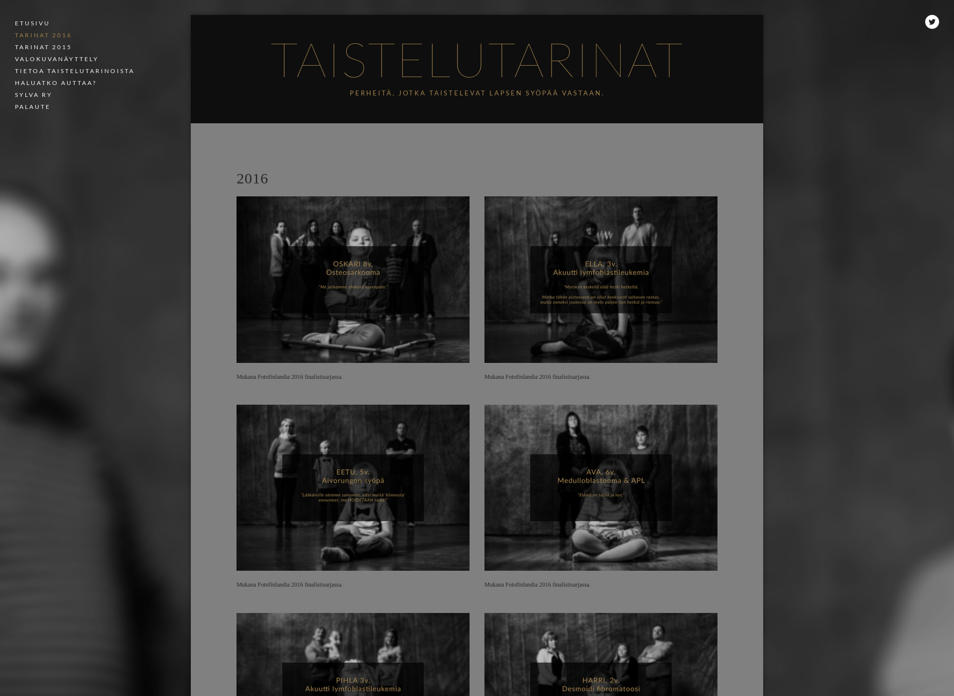 Screenshot for taistelutarinat.fi