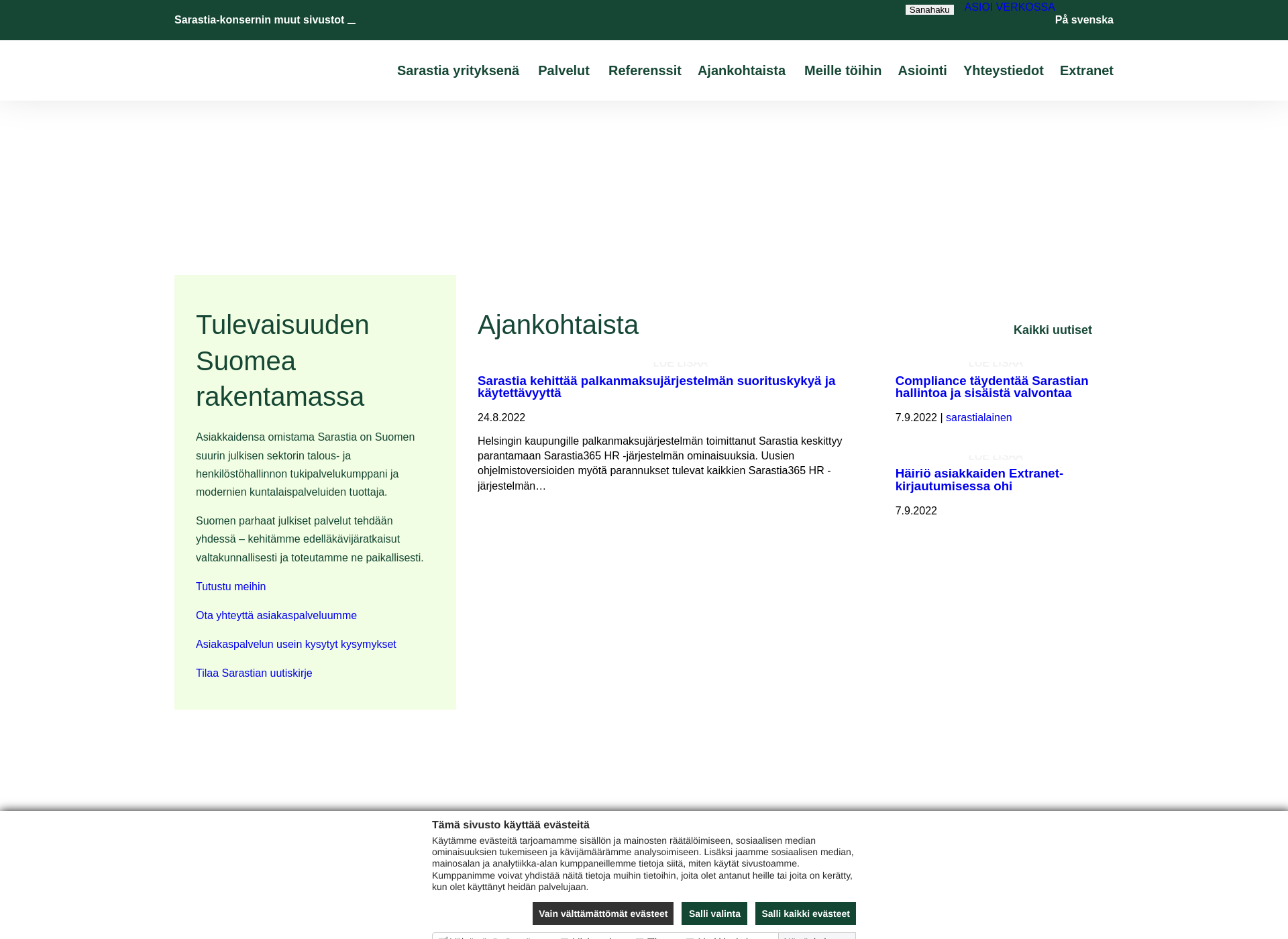 Screenshot for taitoa.fi