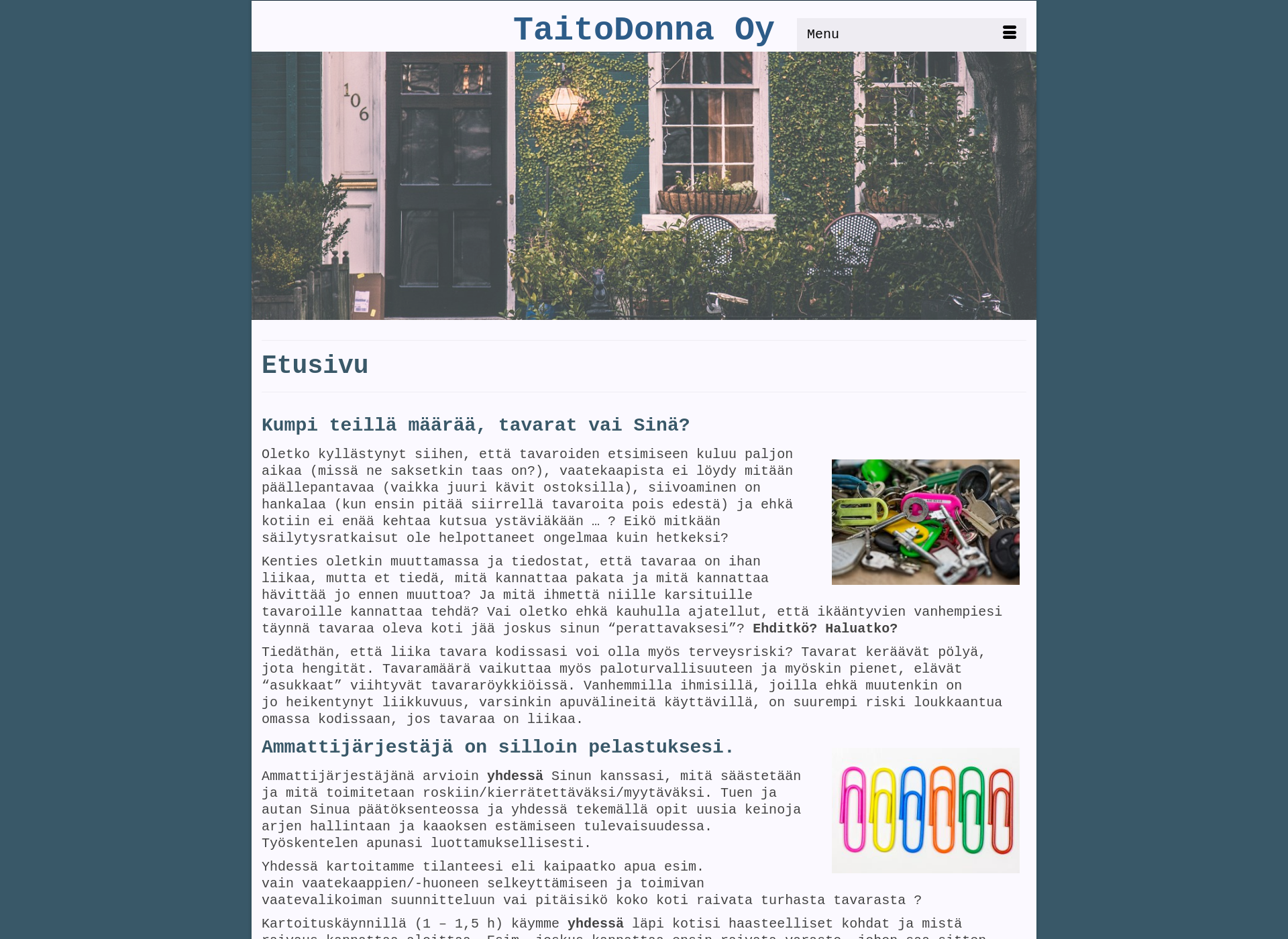 Screenshot for taitodonna.fi