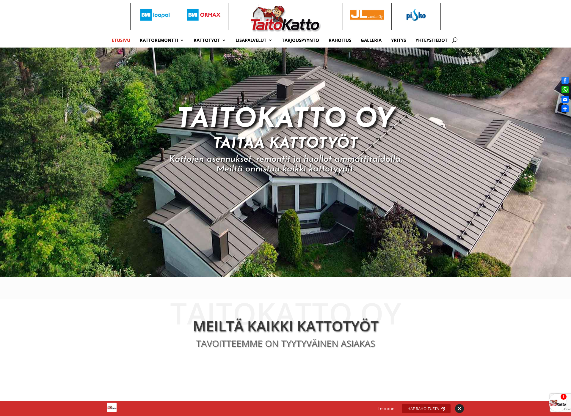 Screenshot for taitokatto.fi