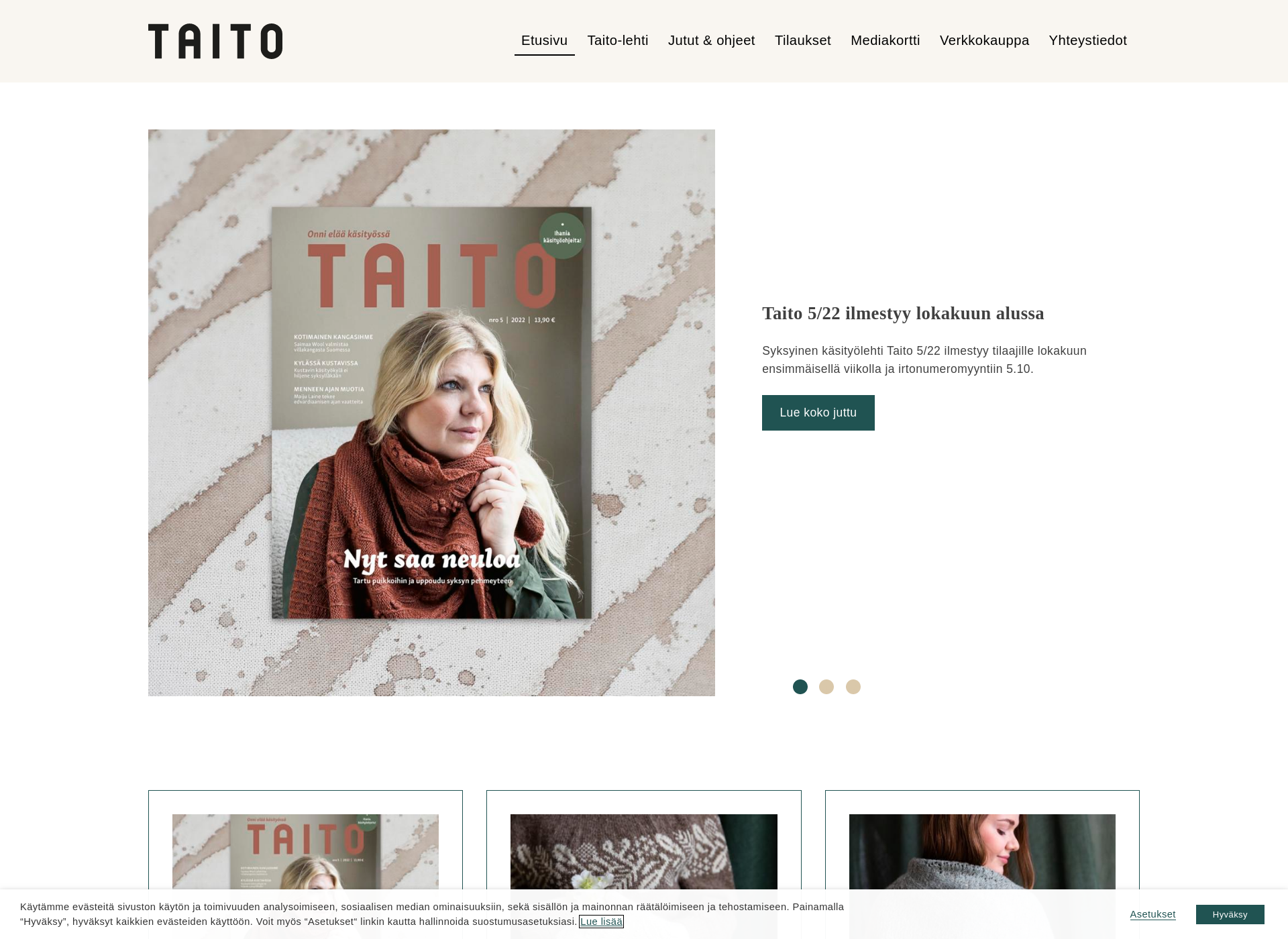 Screenshot for taitolehti.fi