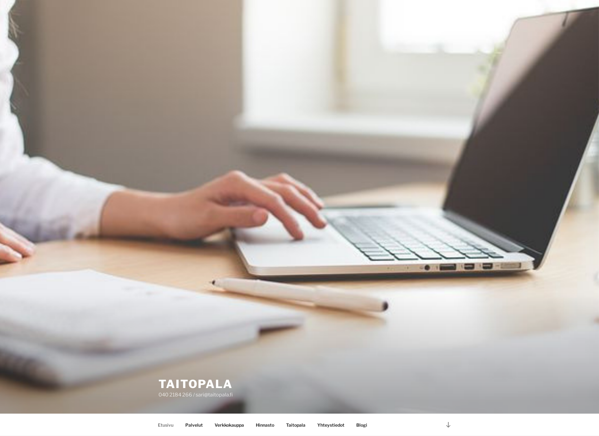 Screenshot for taitopala.fi