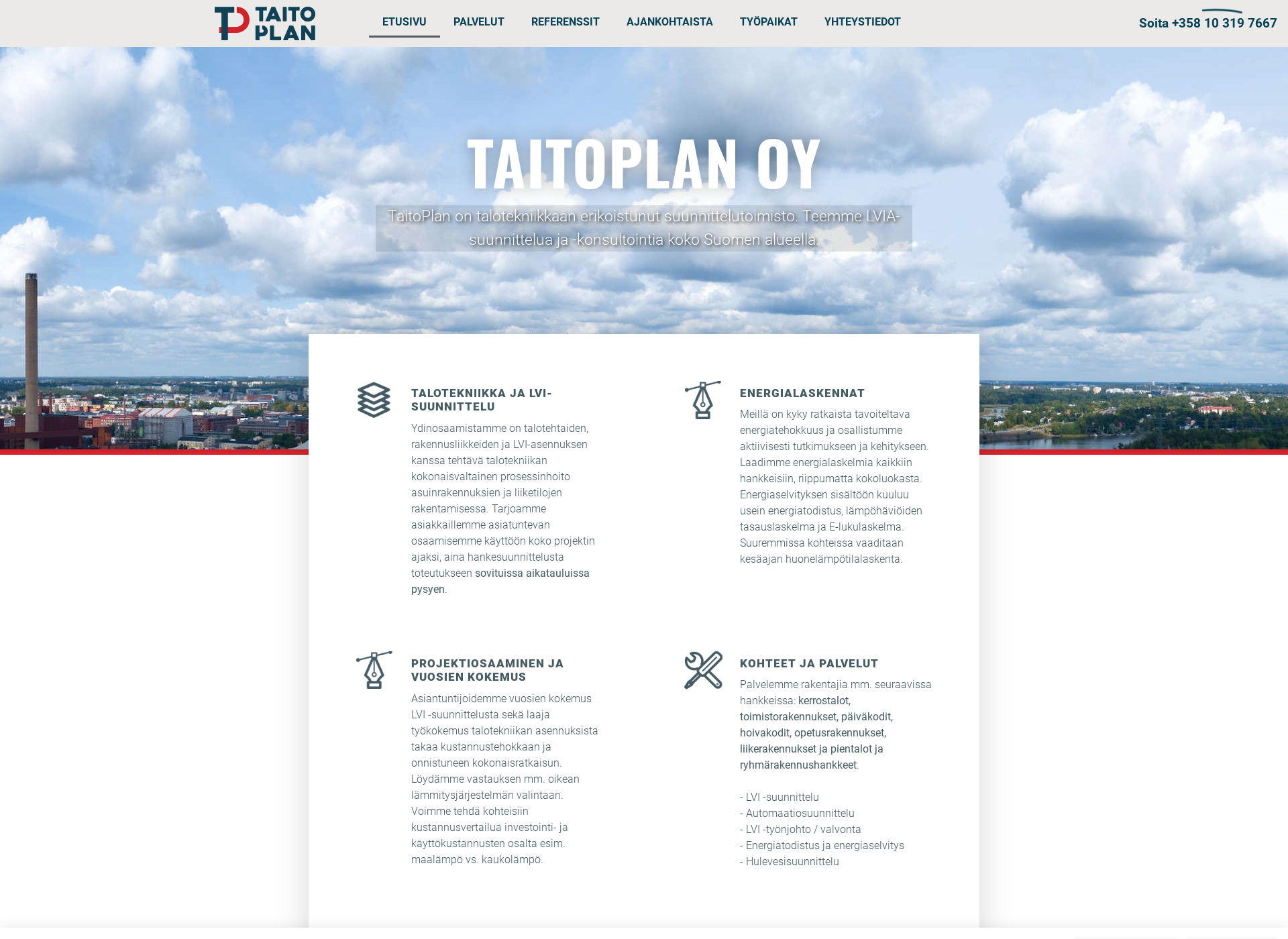 Screenshot for taitoplan.fi