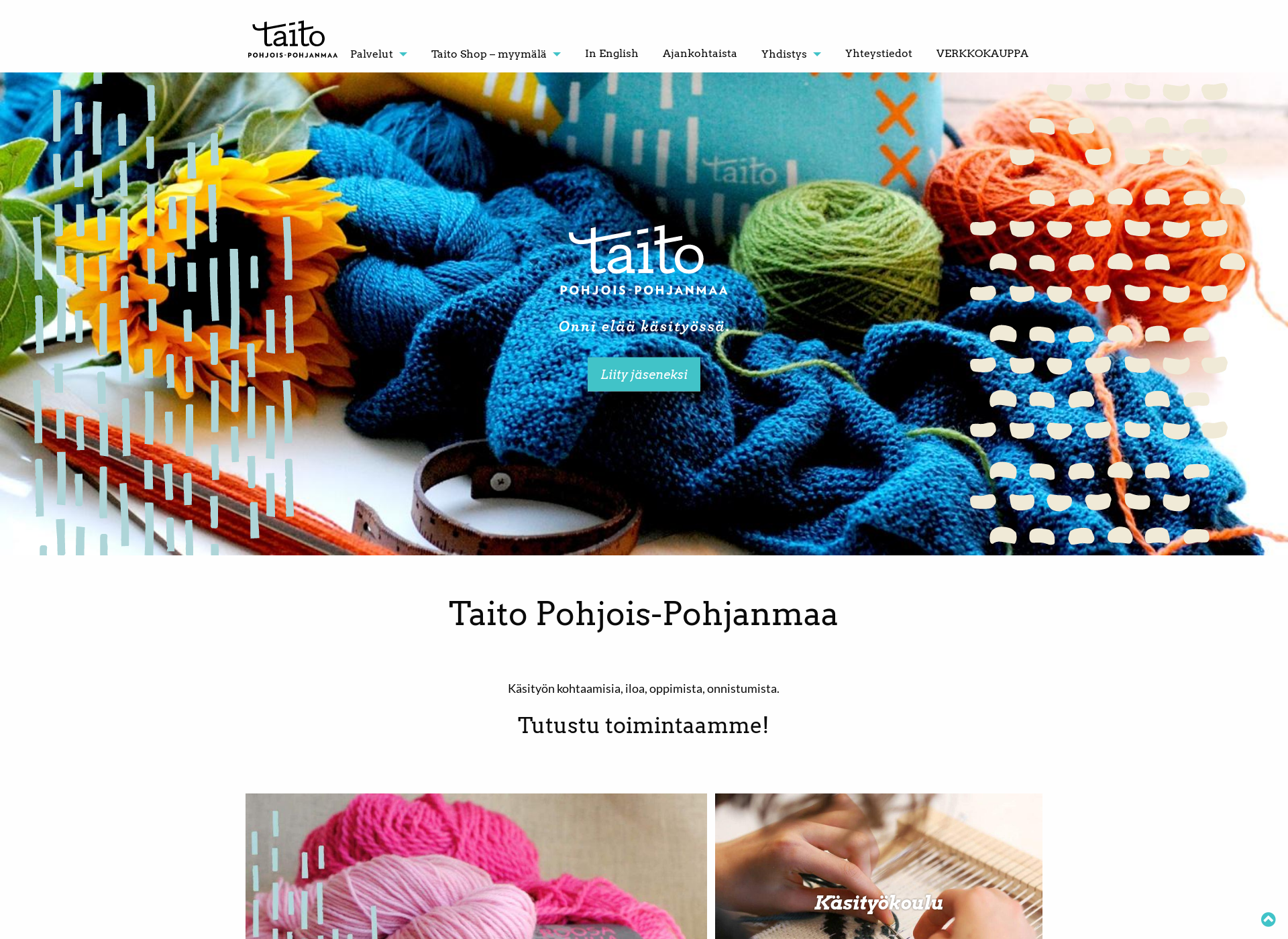 Screenshot for taitopohjoispohjanmaa.fi