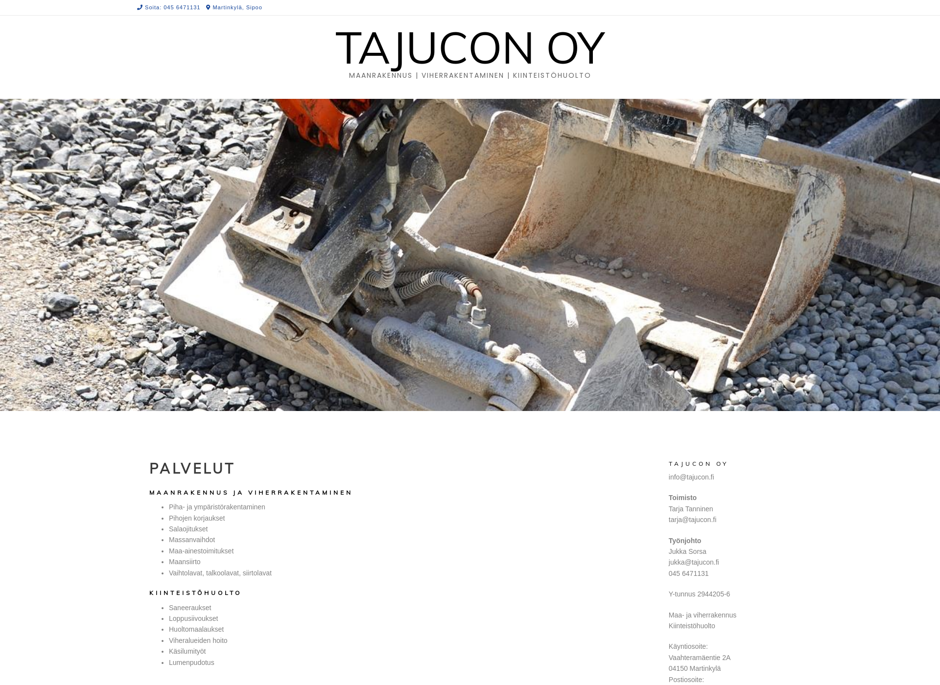 Screenshot for tajucon.fi
