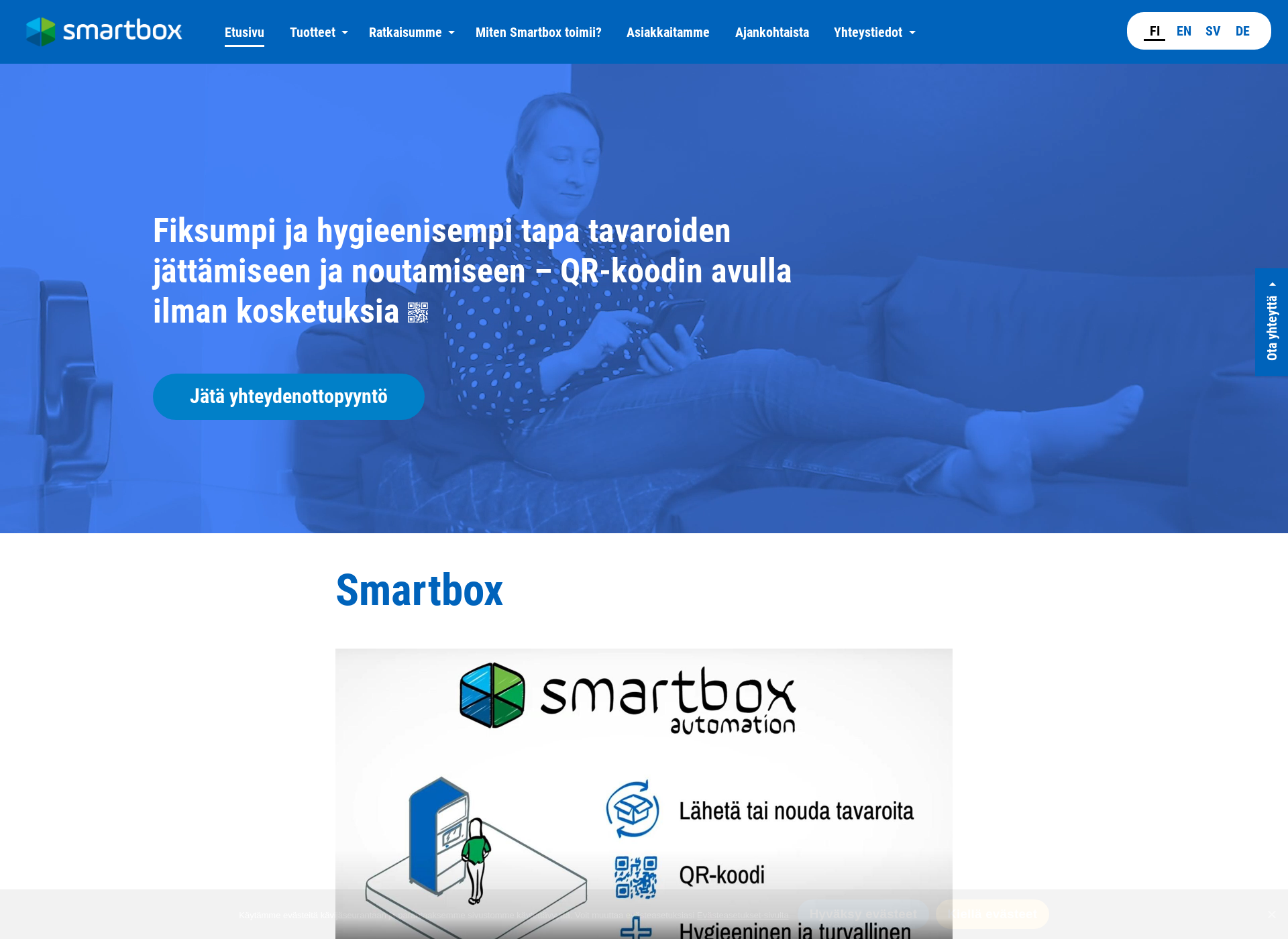 Näyttökuva takeawaybox.fi