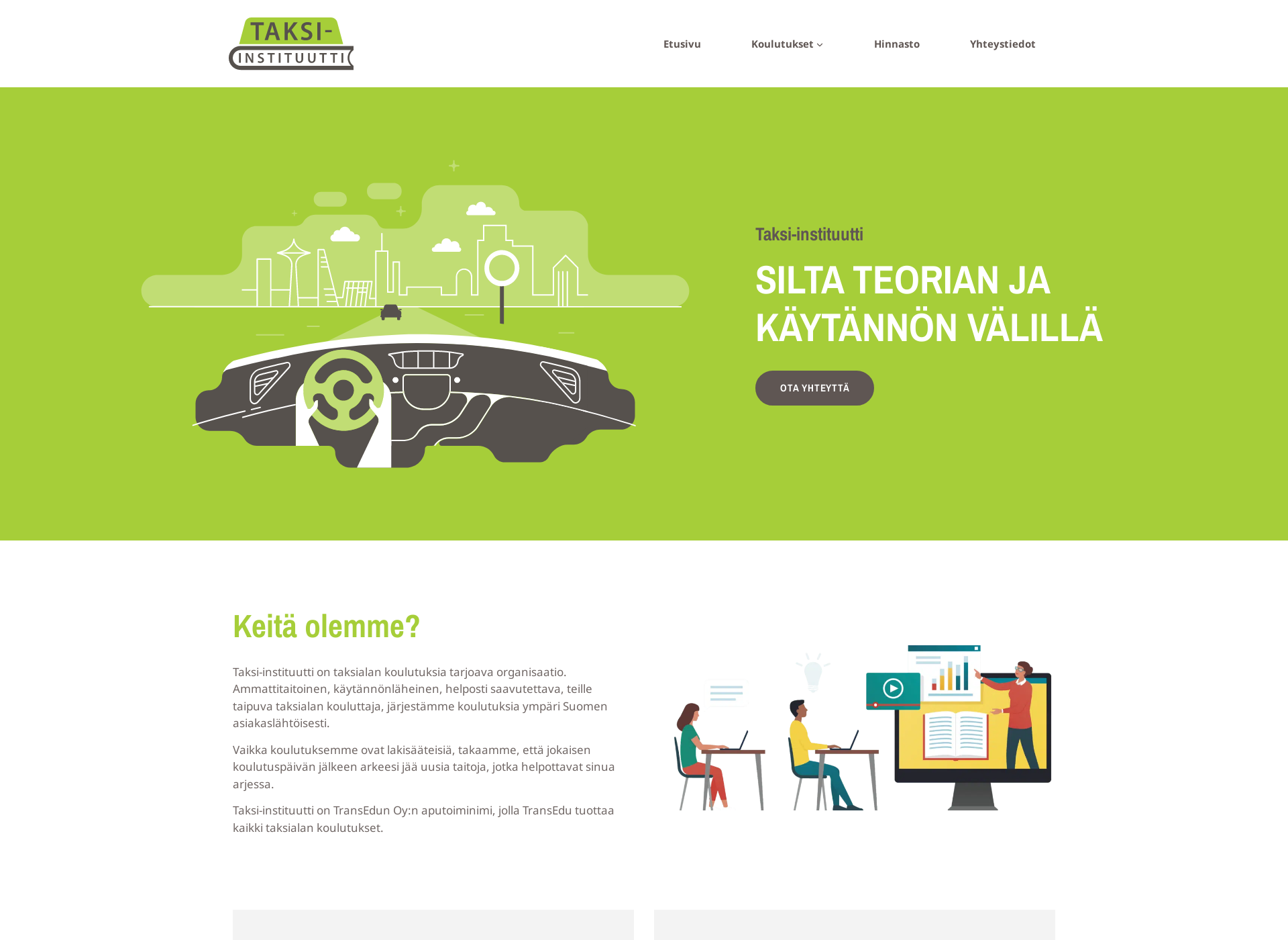 Screenshot for taksi-instituutti.fi