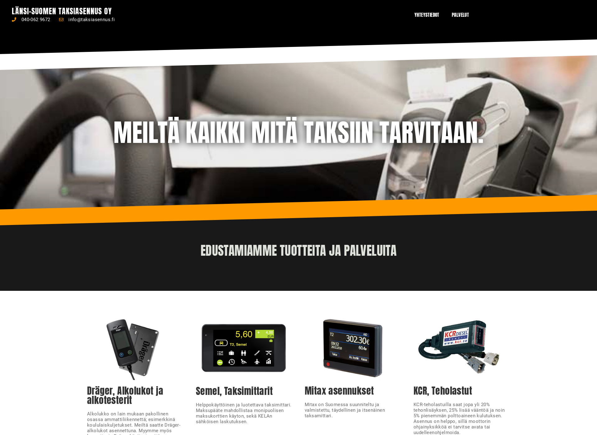 Screenshot for taksiasennus.fi