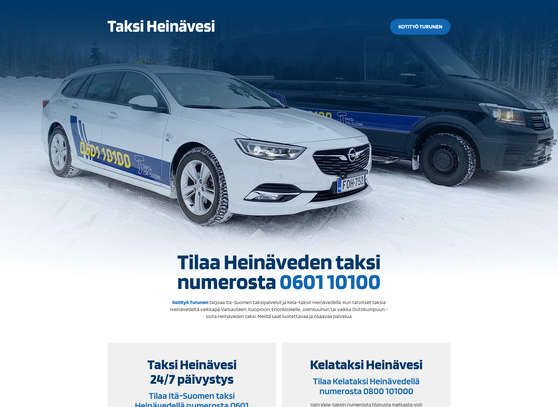 Screenshot for taksiheinavesi.fi