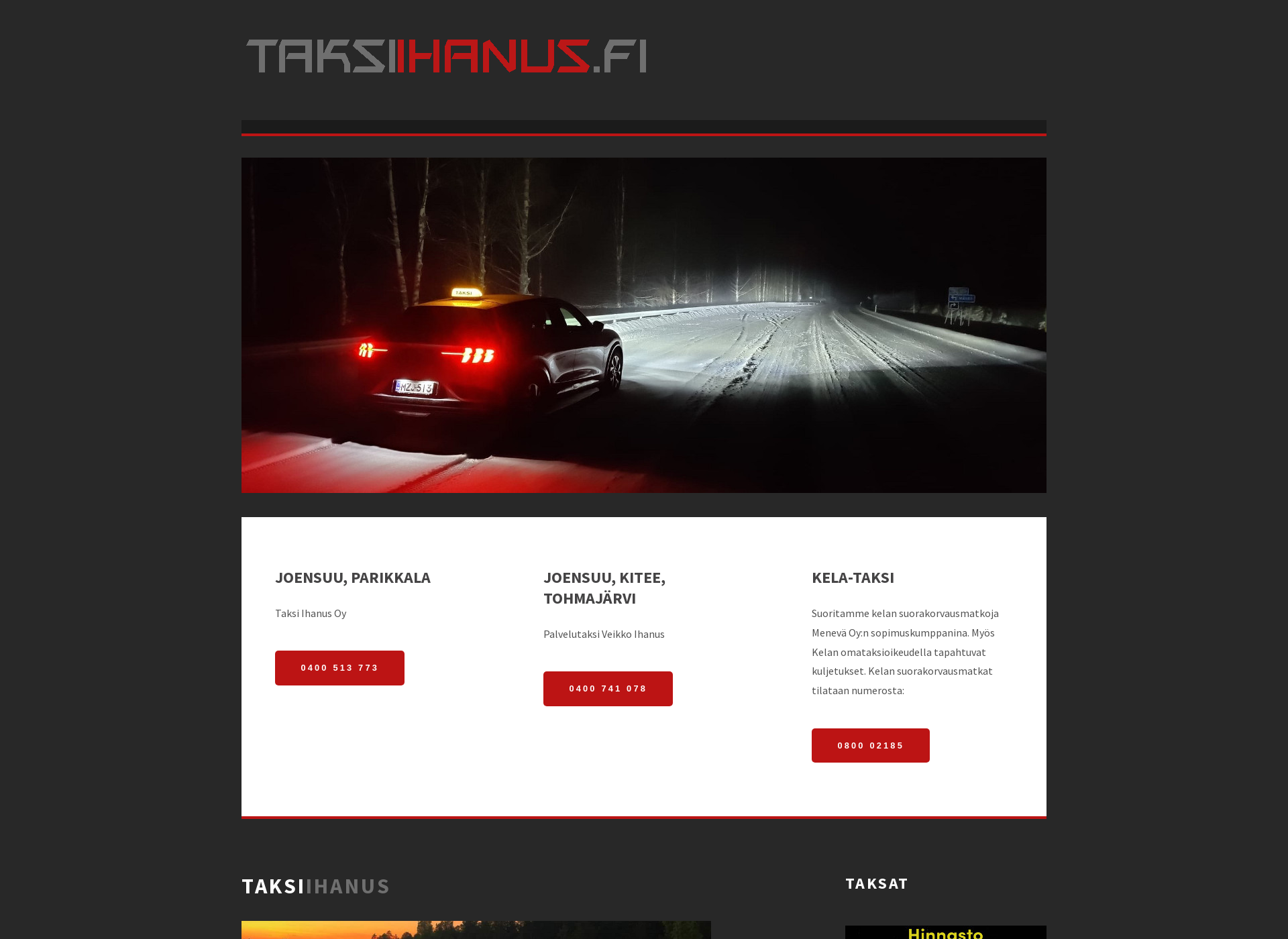 Screenshot for taksiihanus.fi