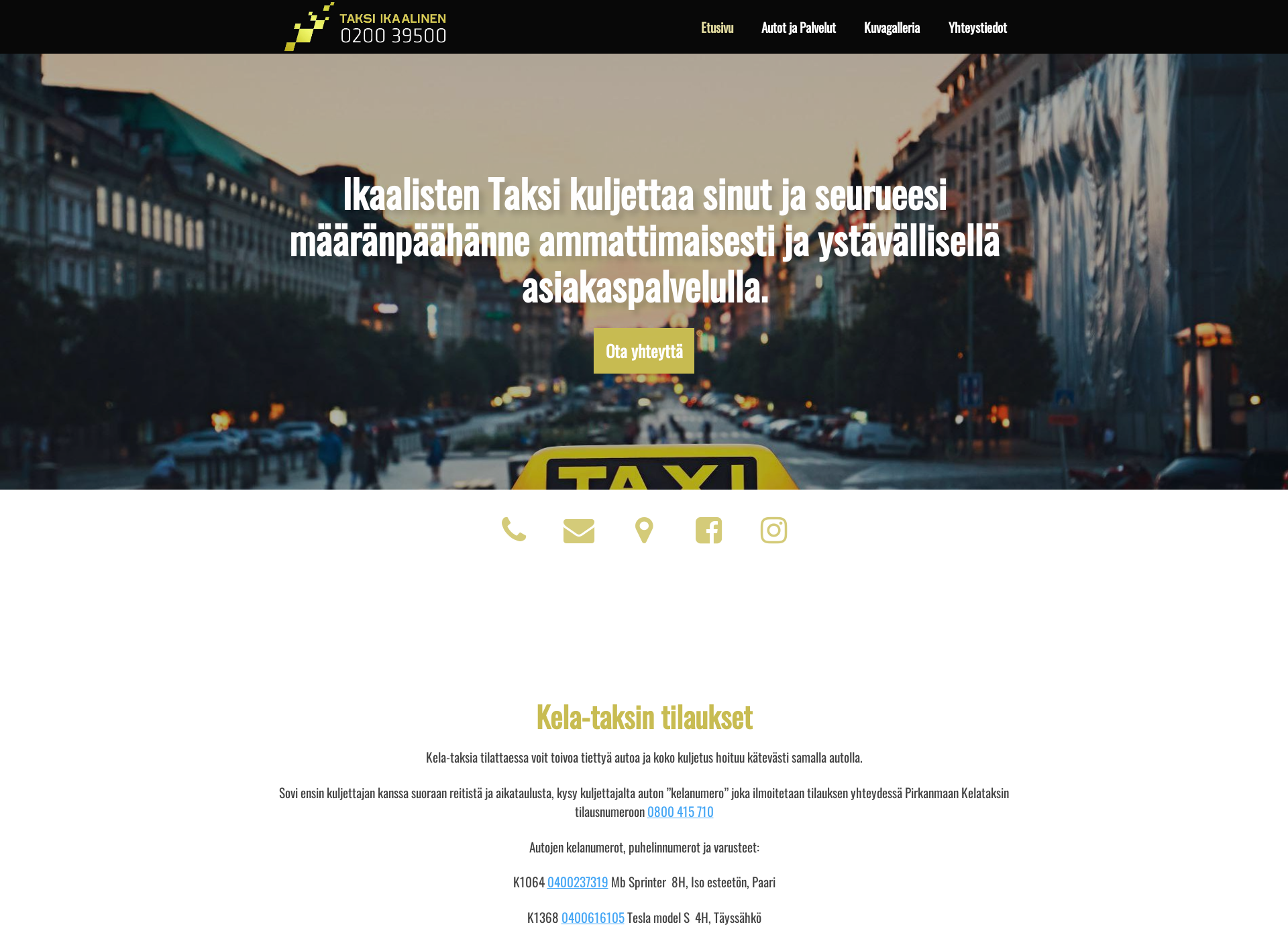 Screenshot for taksikaasalainen.com