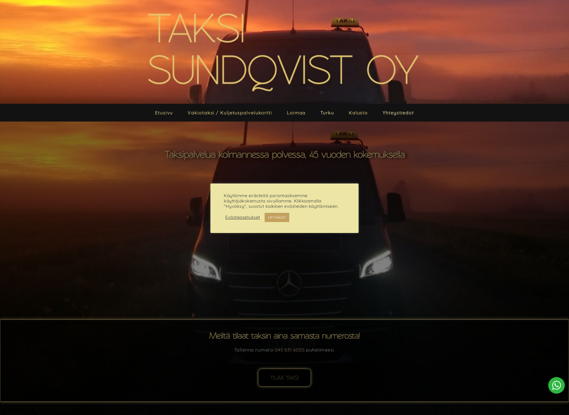 Screenshot for taksiloimaa.fi