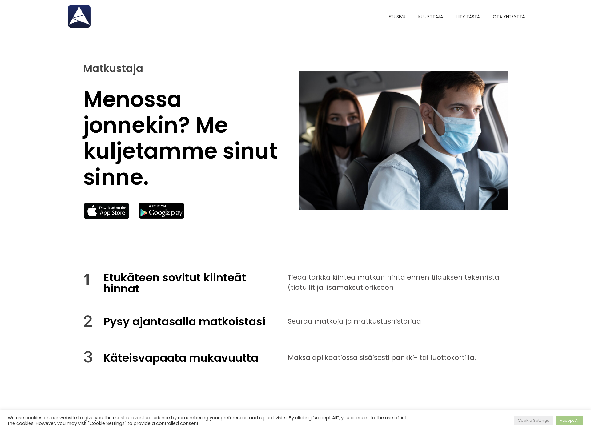 Skärmdump för taksimies.fi