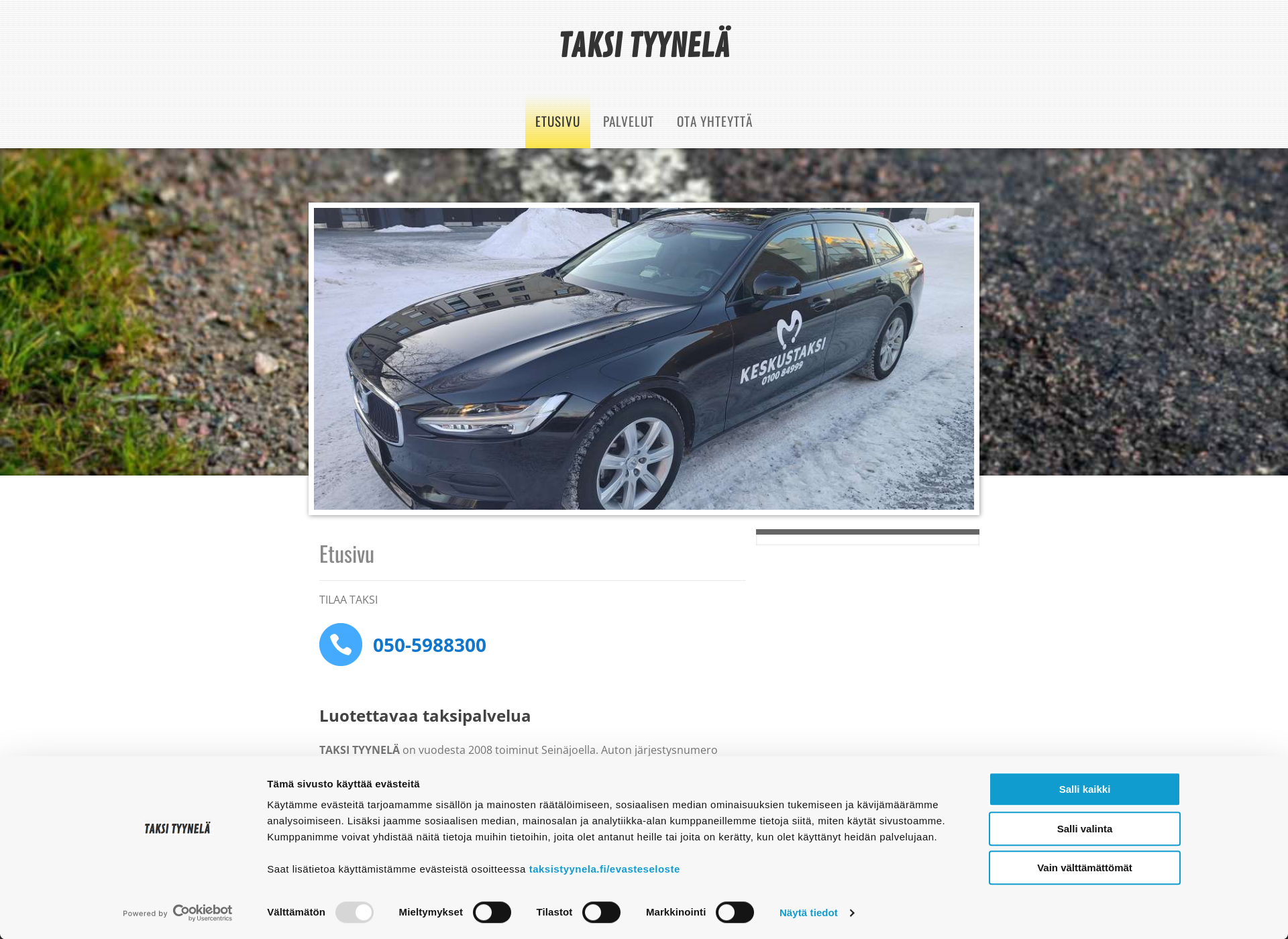 Screenshot for taksistyynela.fi