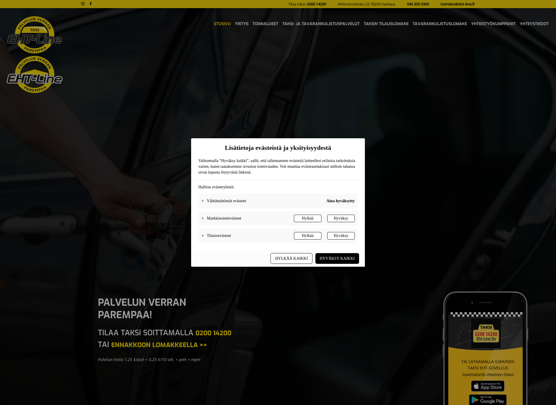 Screenshot for taksivarkauseht-line.fi