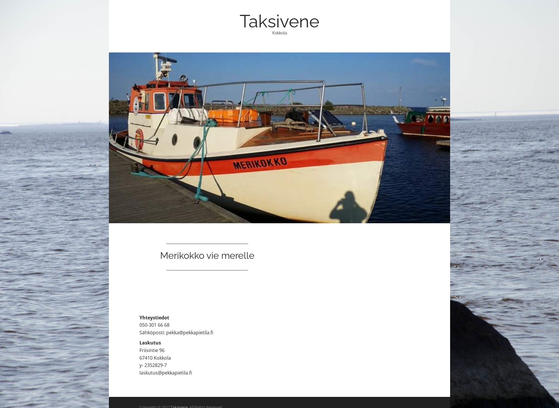 Screenshot for taksivene.fi