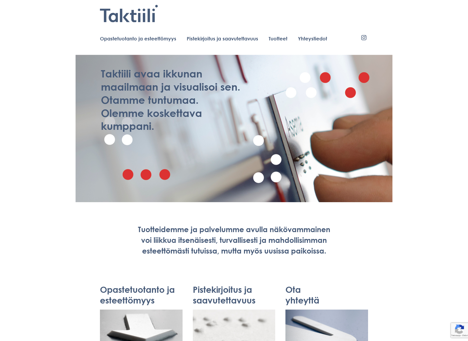 Screenshot for taktiili.fi
