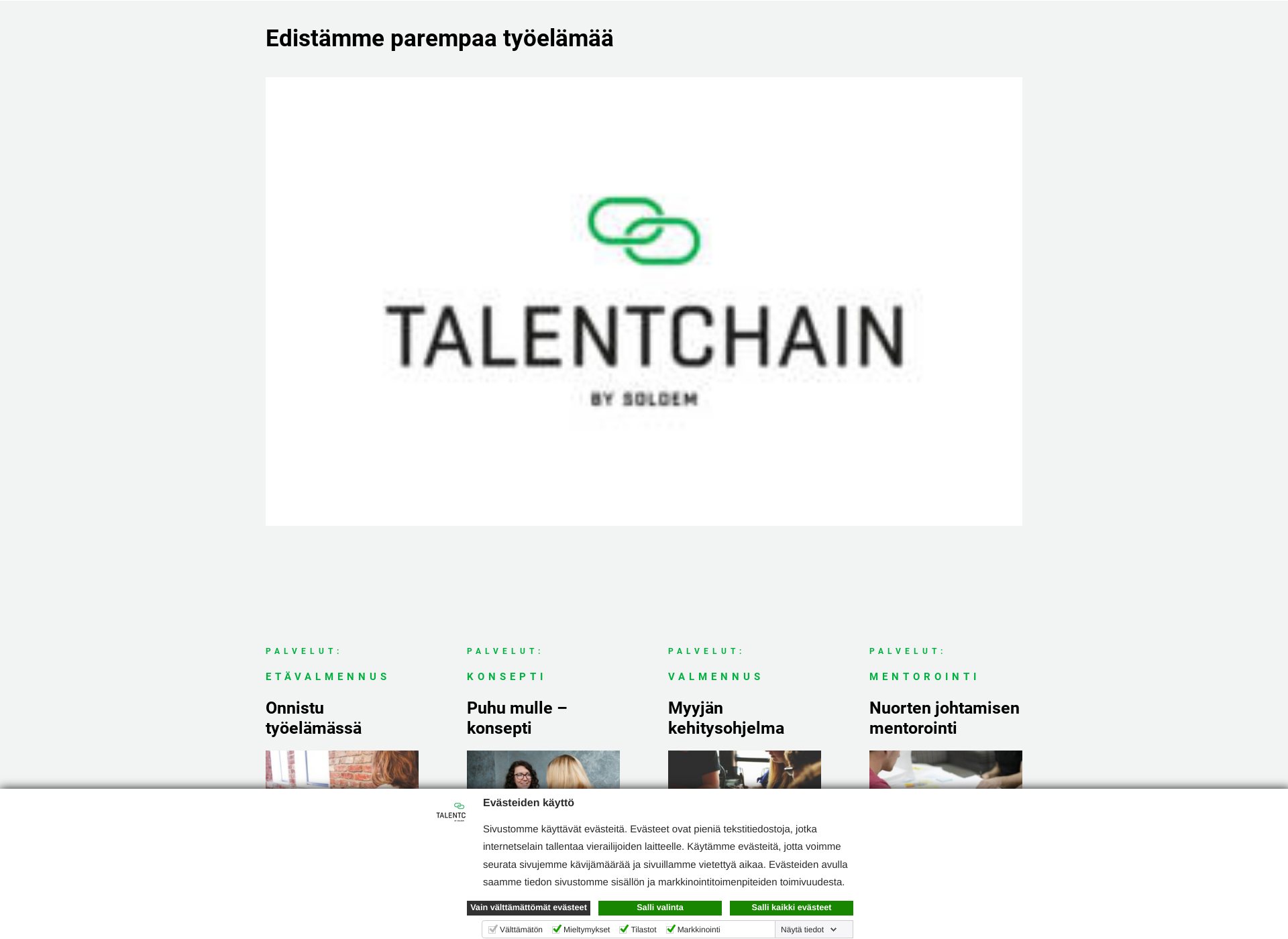 Screenshot for talentchain.fi