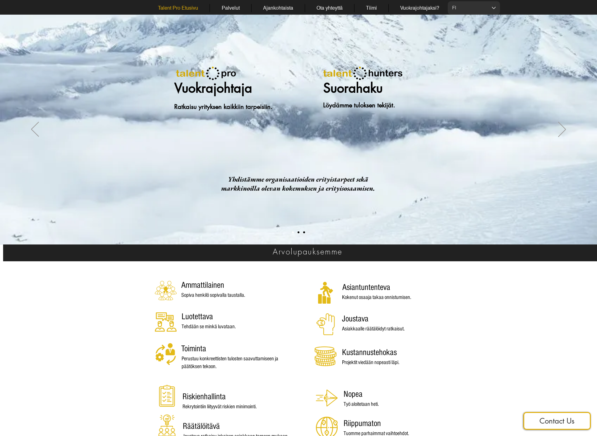 Screenshot for talentpro.fi
