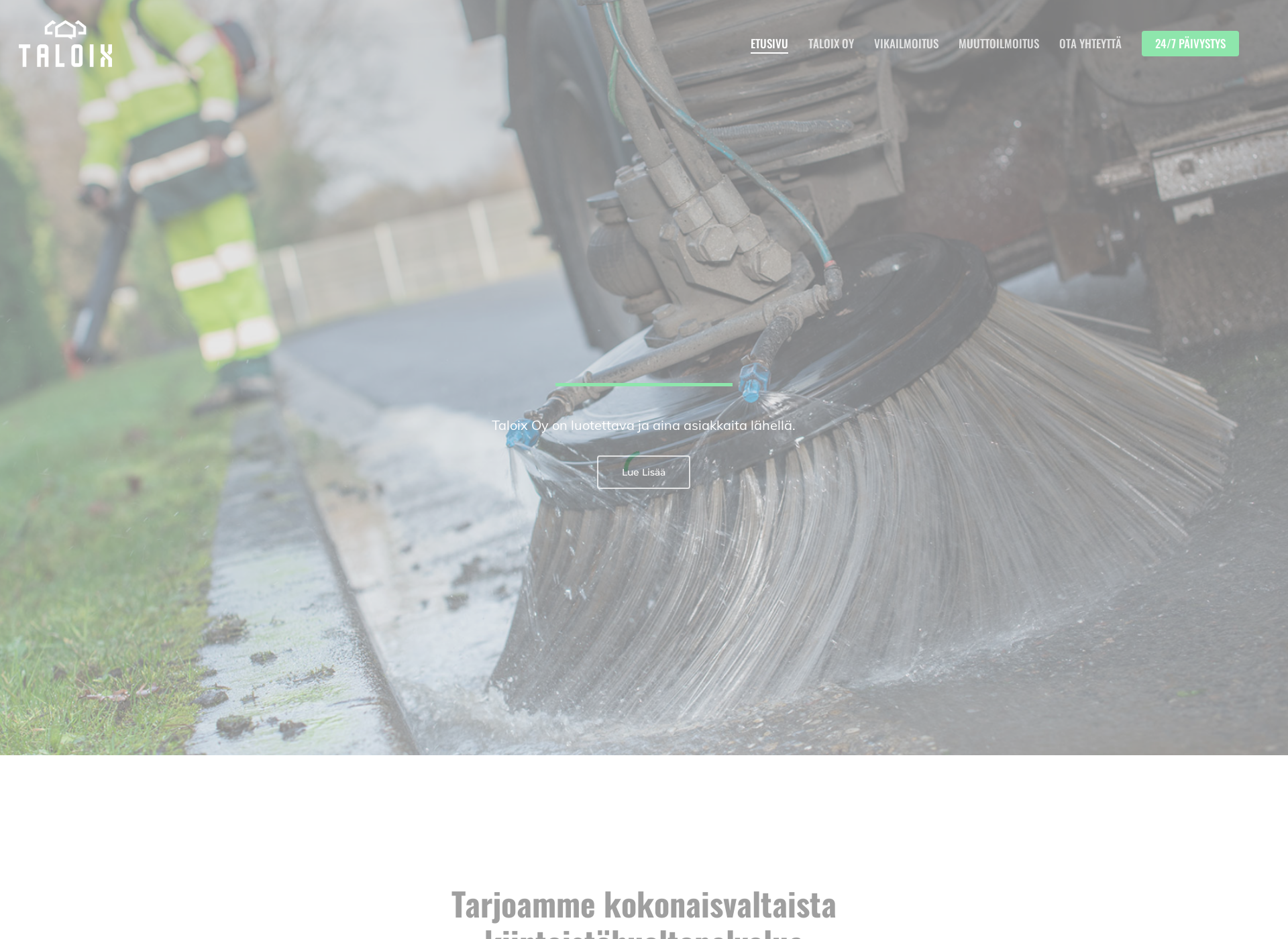 Skärmdump för taloix.fi