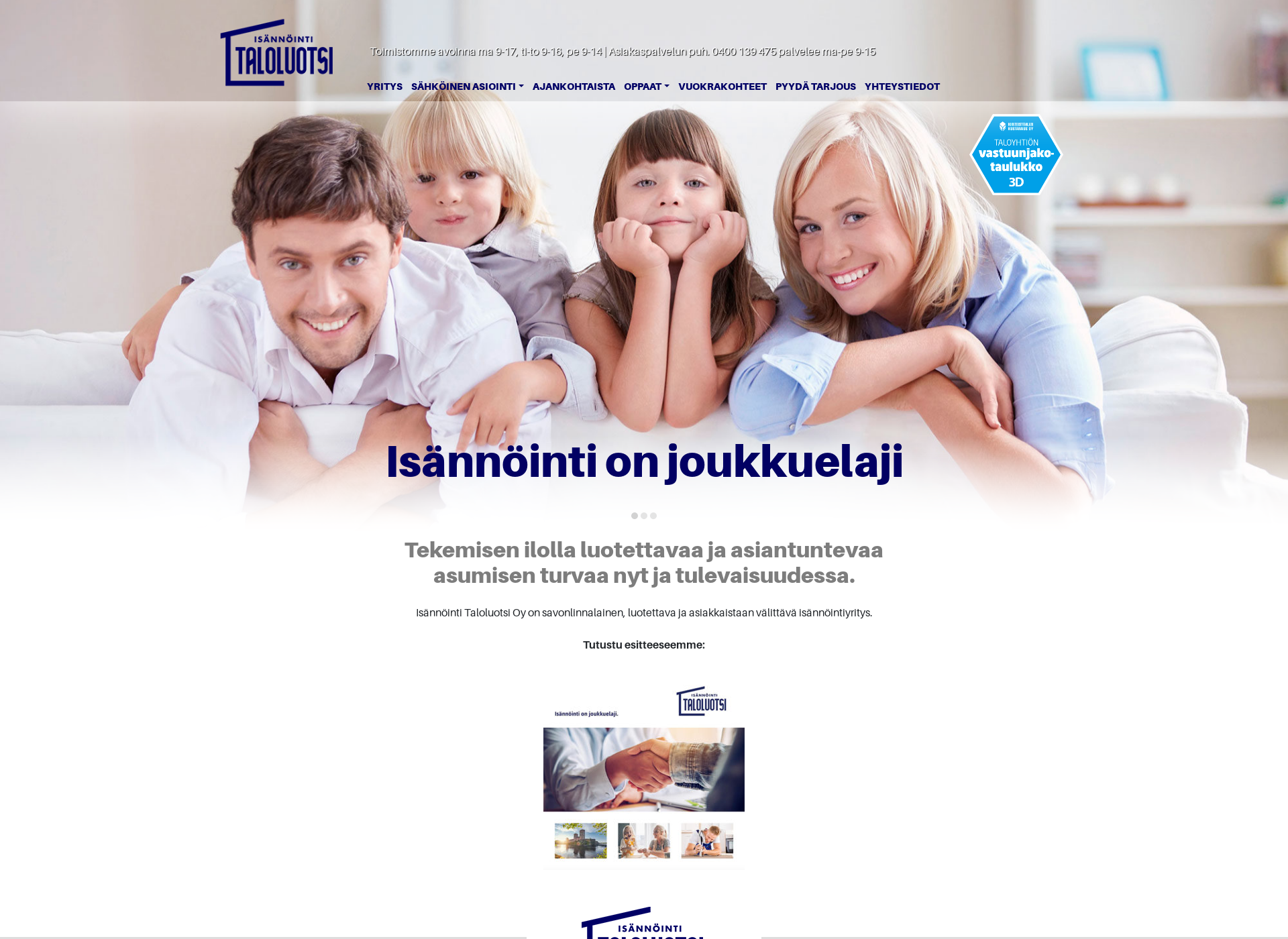 Screenshot for taloluotsi.fi