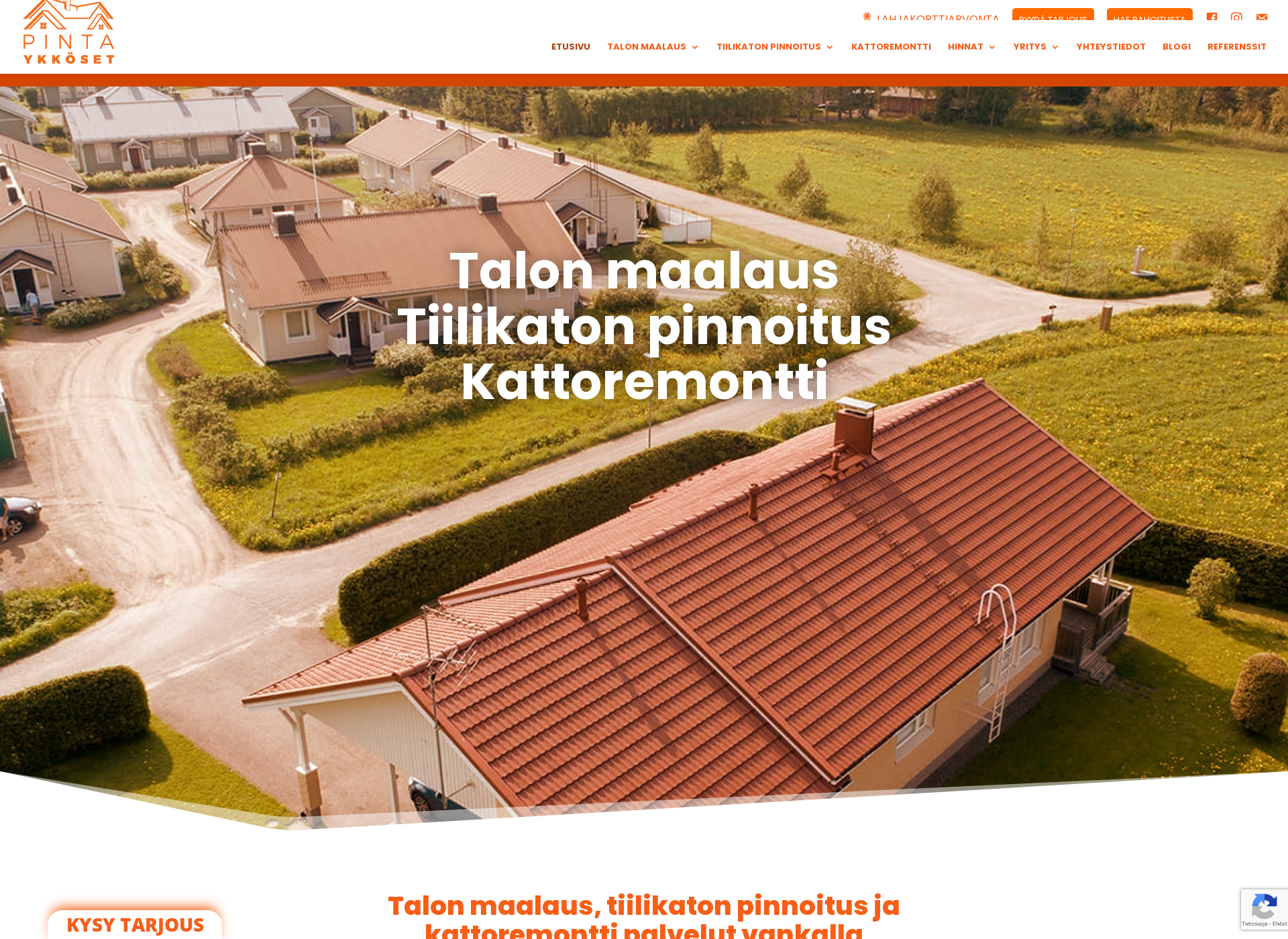Screenshot for talonmaalauskuopio.fi