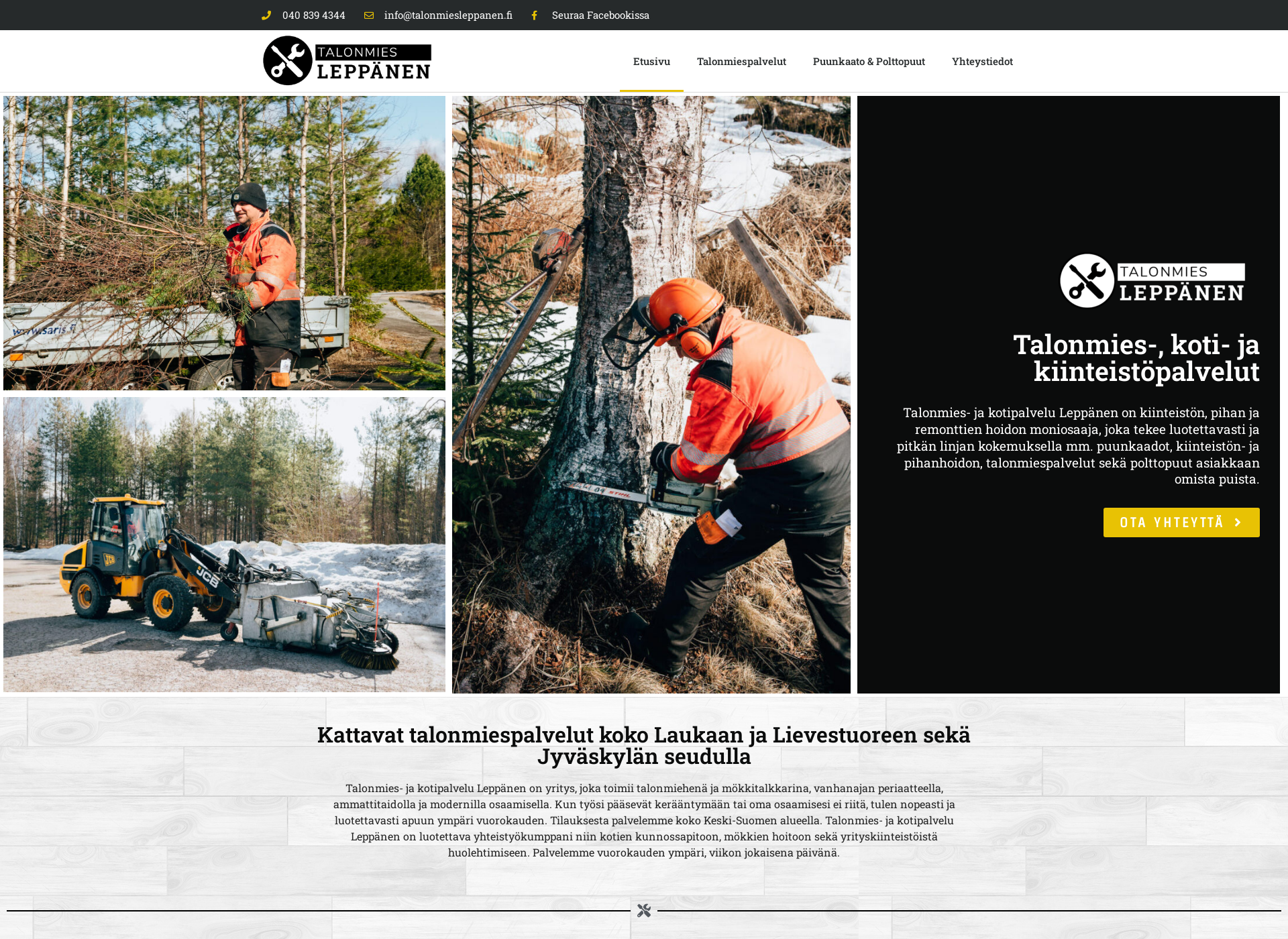 Screenshot for talonmiesleppanen.fi