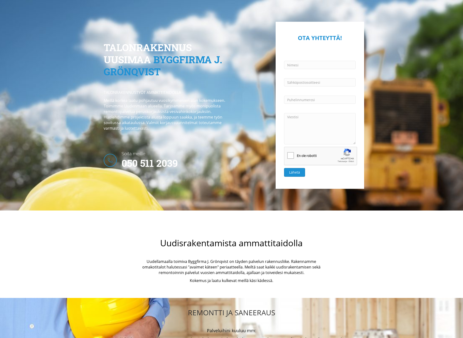 Screenshot for talonrakennus-uusimaa.fi