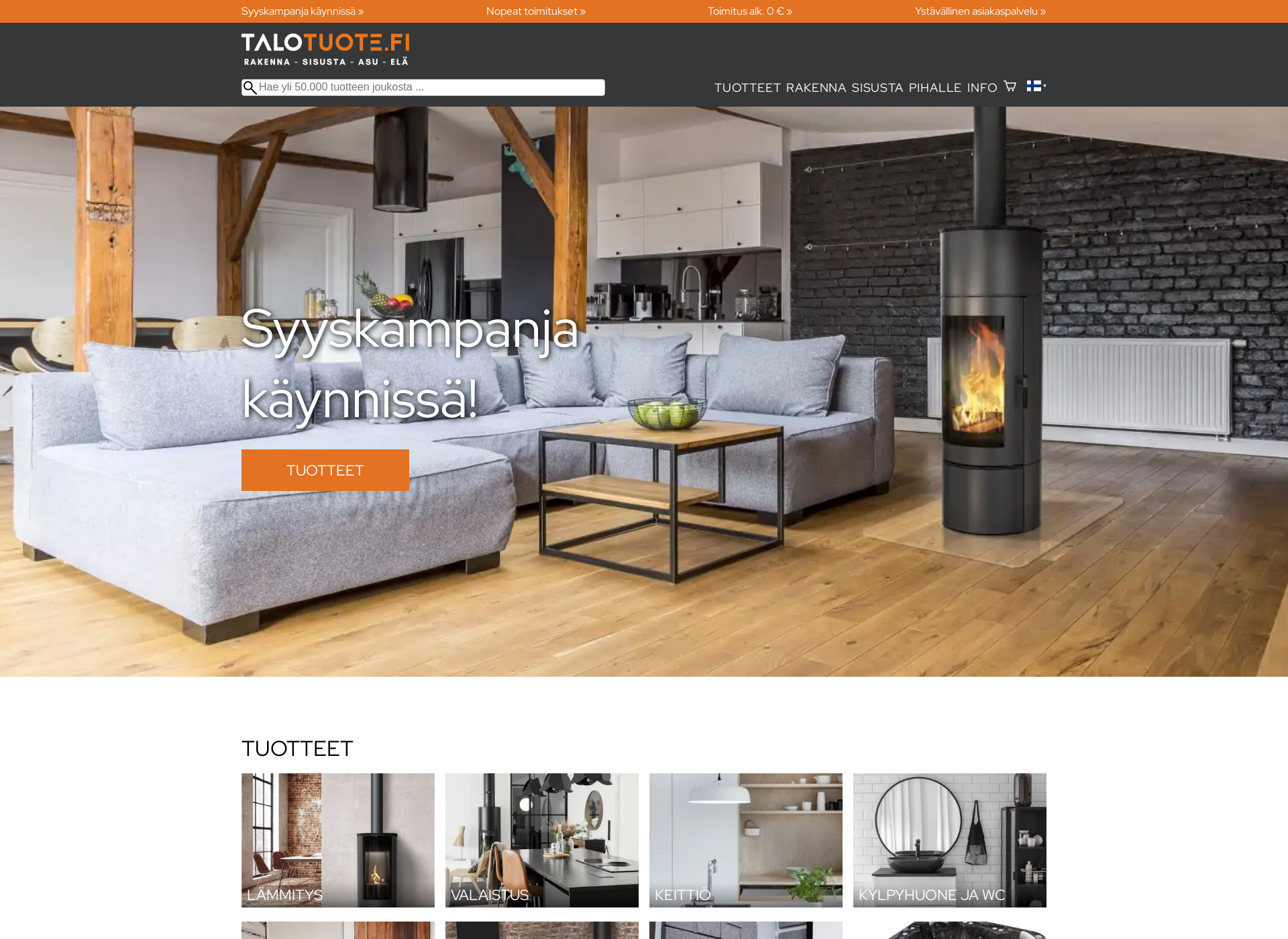 Screenshot for taloontuote.fi
