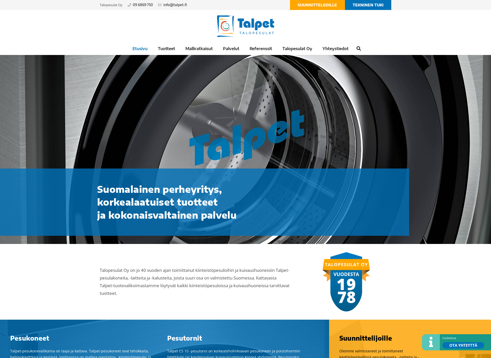 Screenshot for talopesulat.fi