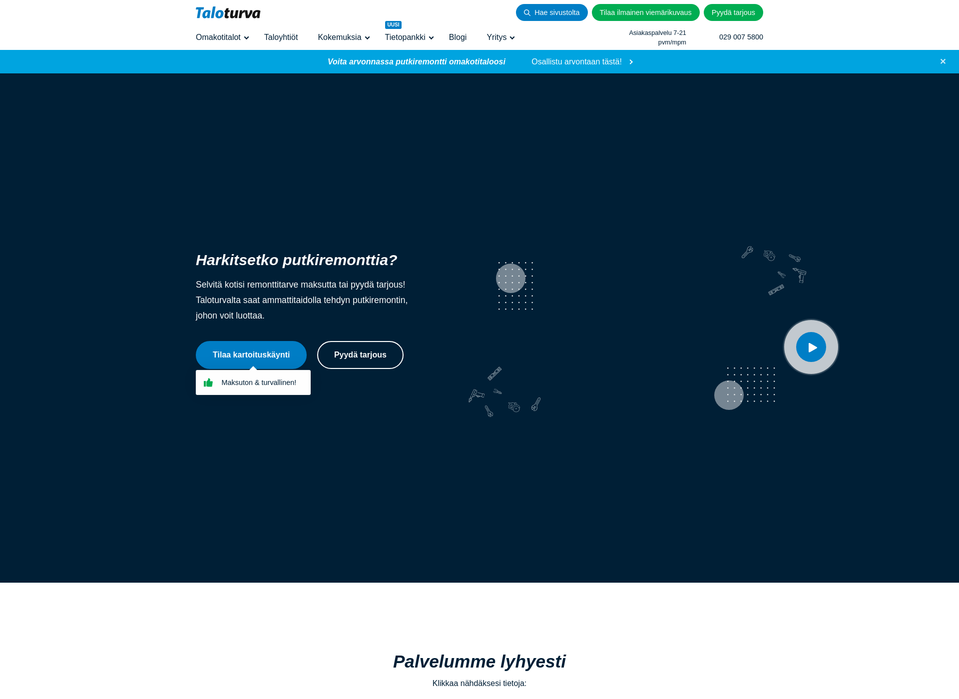 Screenshot for taloturva.fi