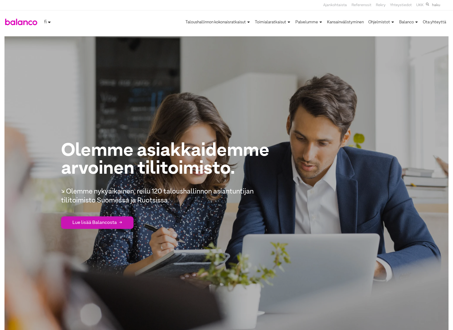 Skärmdump för talousasiamies.fi